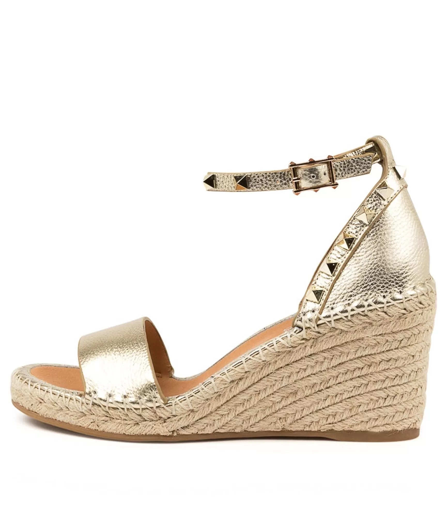 Clearance Midas Shoes Gigi Pale Gold Leather