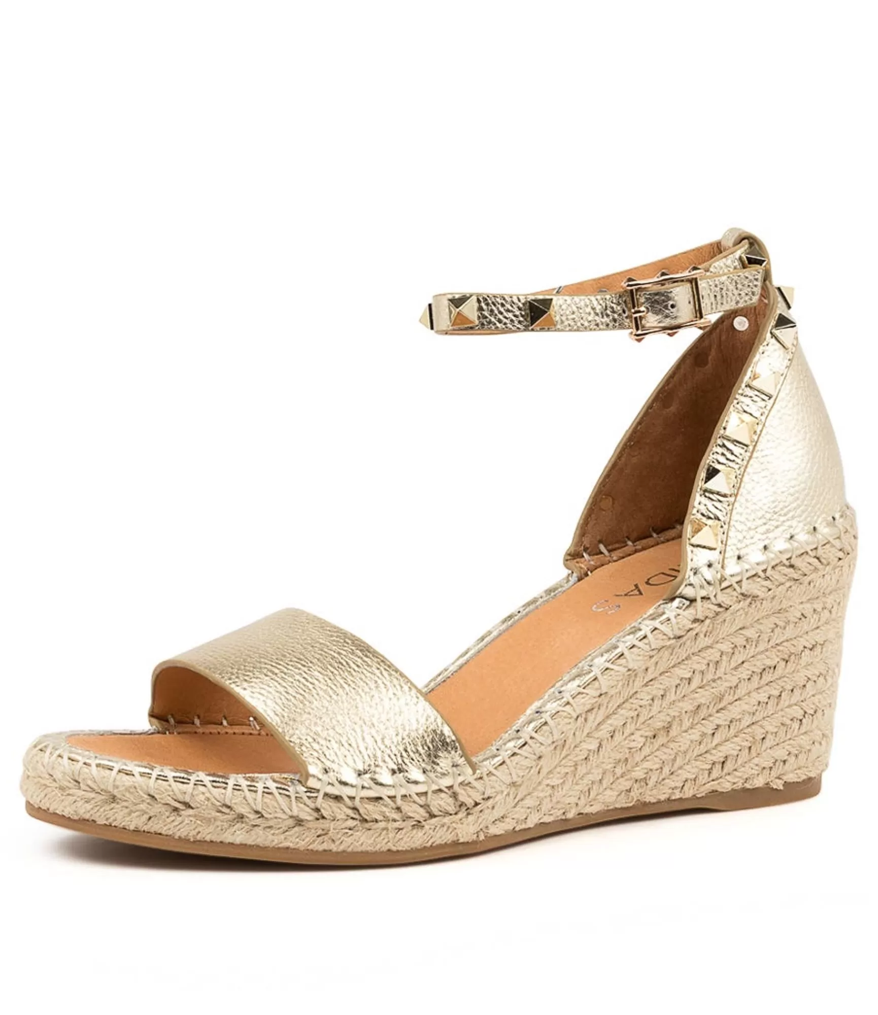 Clearance Midas Shoes Gigi Pale Gold Leather