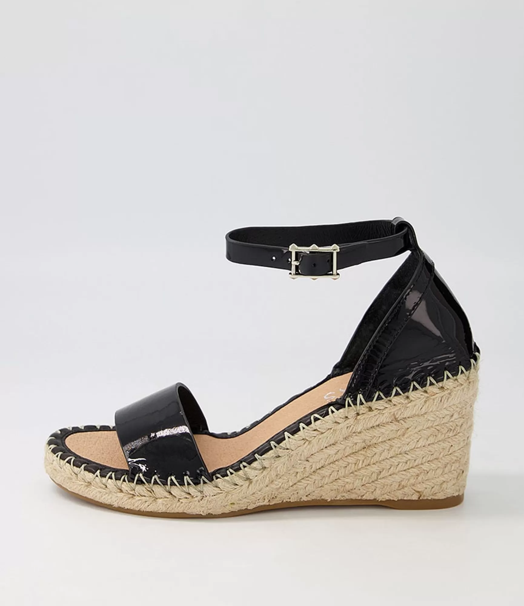 Sale Midas Shoes Gigo Black Patent Leather Espadrilles