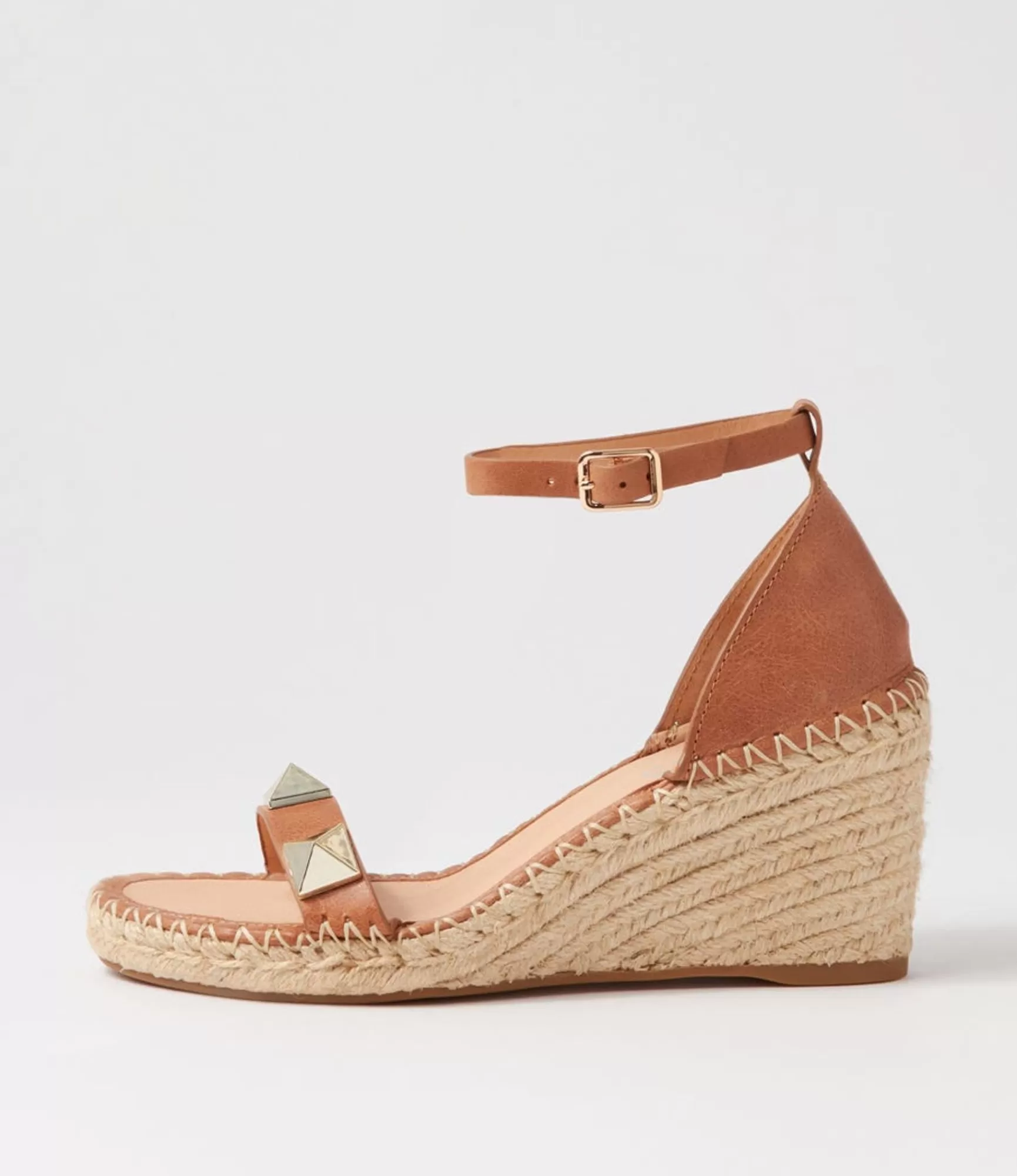 Clearance Midas Shoes Gillies Tan Leather Wedges