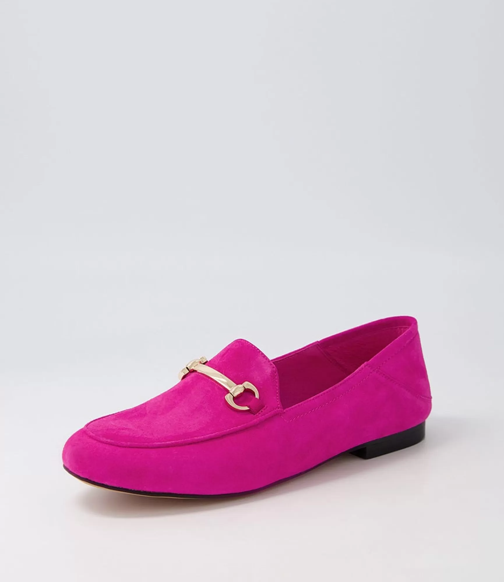 Best Sale Midas Shoes Ginnas Fuchsia Suede Loafers