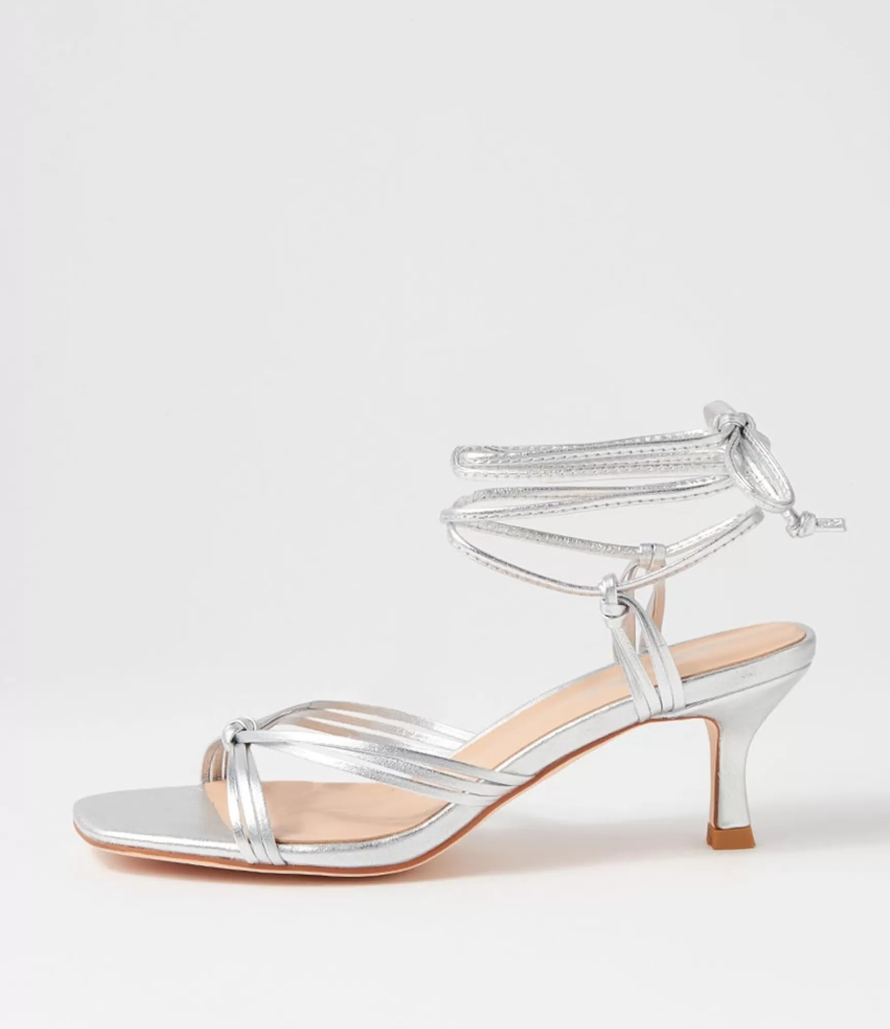 Discount Midas Shoes Goddess Silver Leather Sandals
