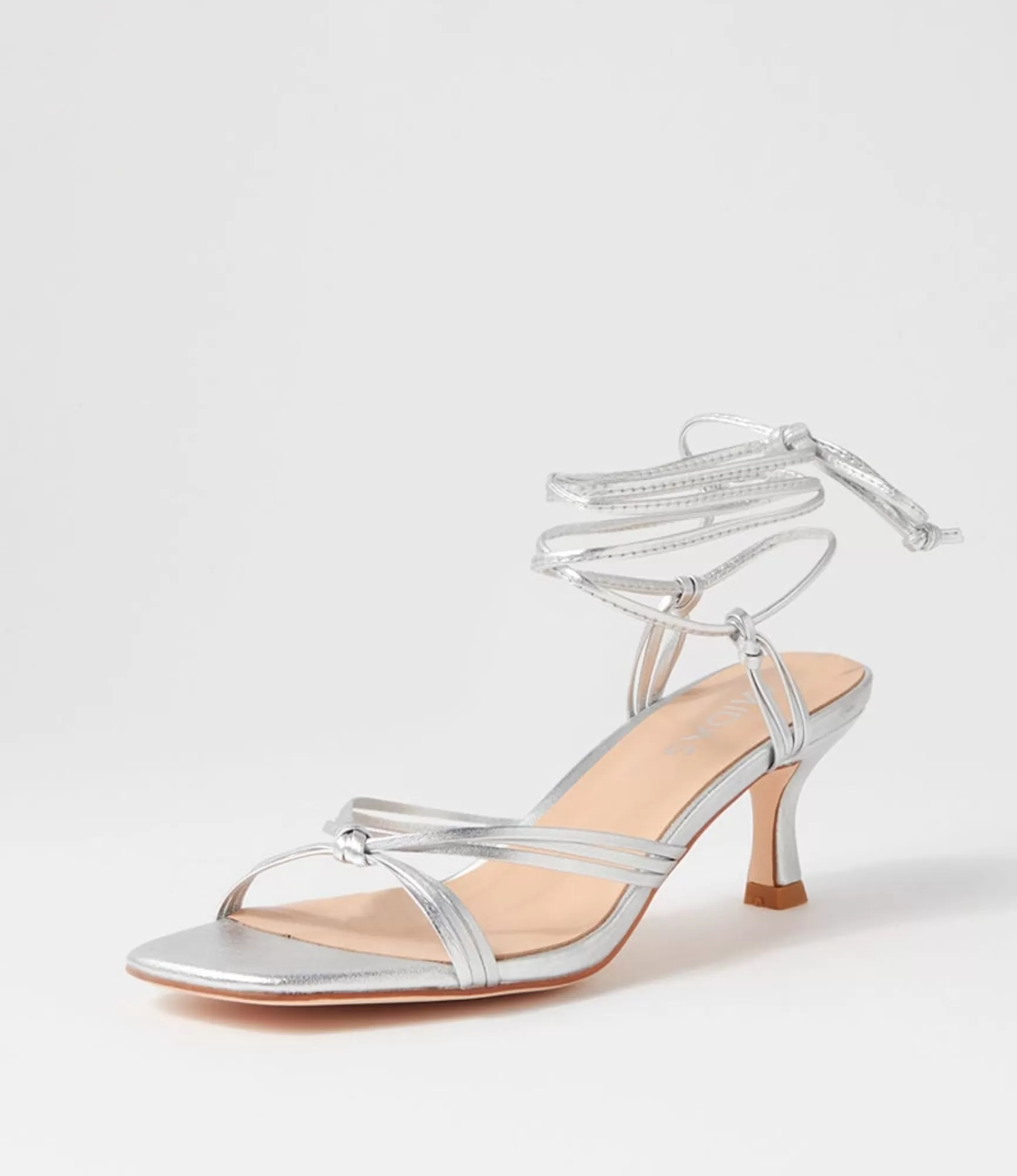 Discount Midas Shoes Goddess Silver Leather Sandals