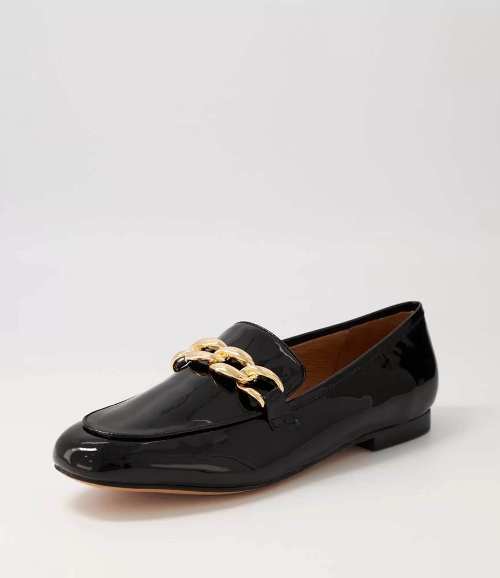 Fashion Midas Shoes Gollish Black Patent Leather Loafers