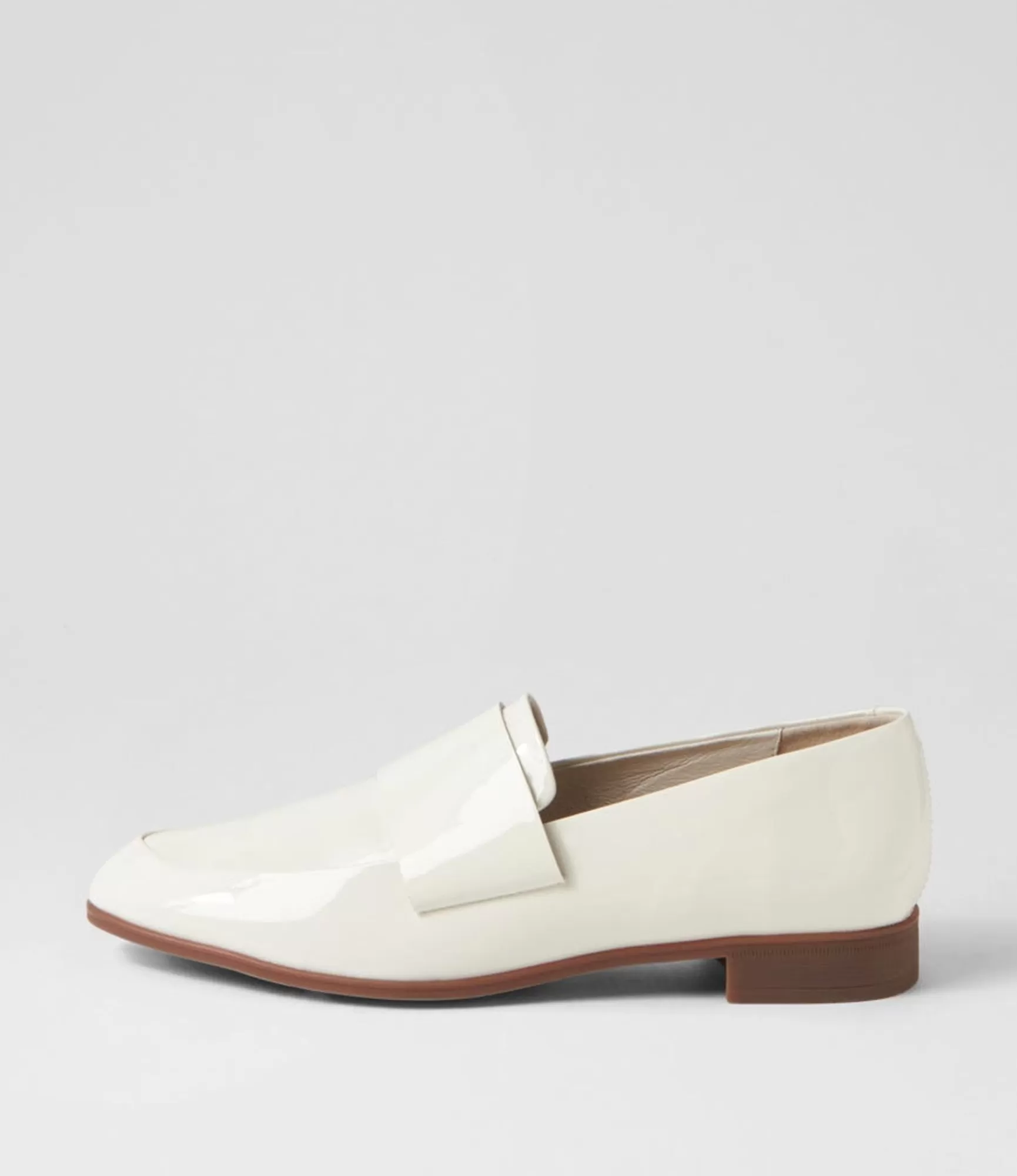 Best Sale Midas Shoes Granite Ivory Patent Leather Loafers