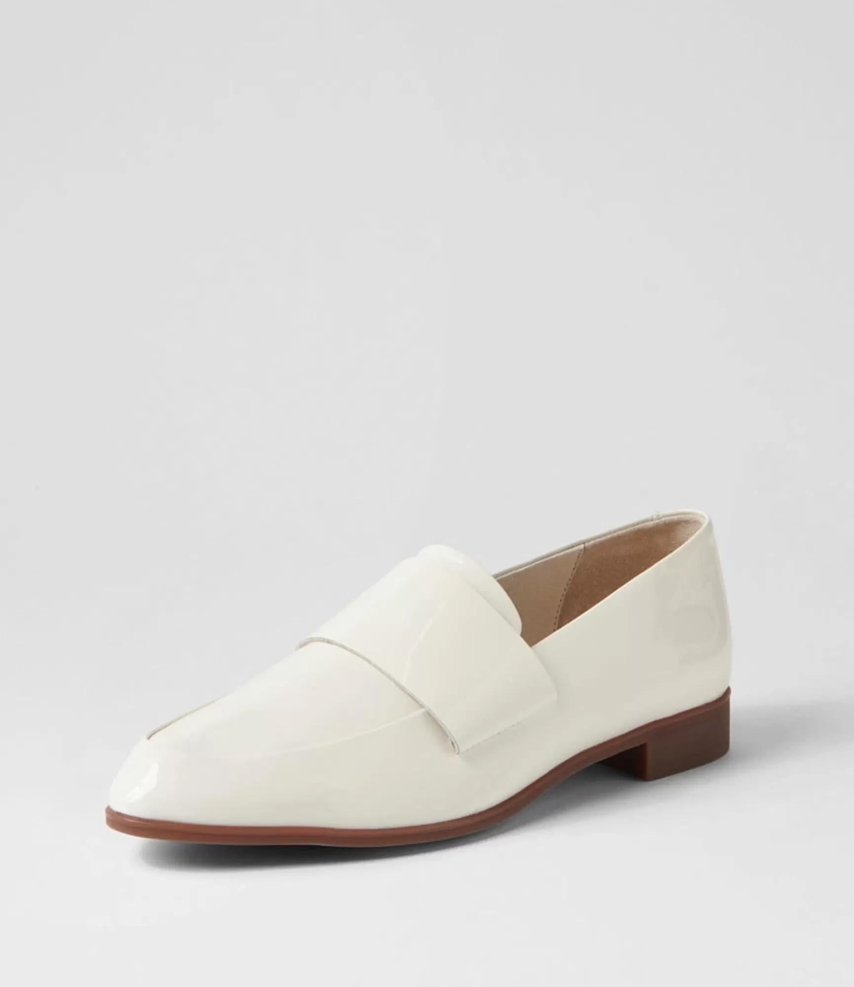 Best Sale Midas Shoes Granite Ivory Patent Leather Loafers