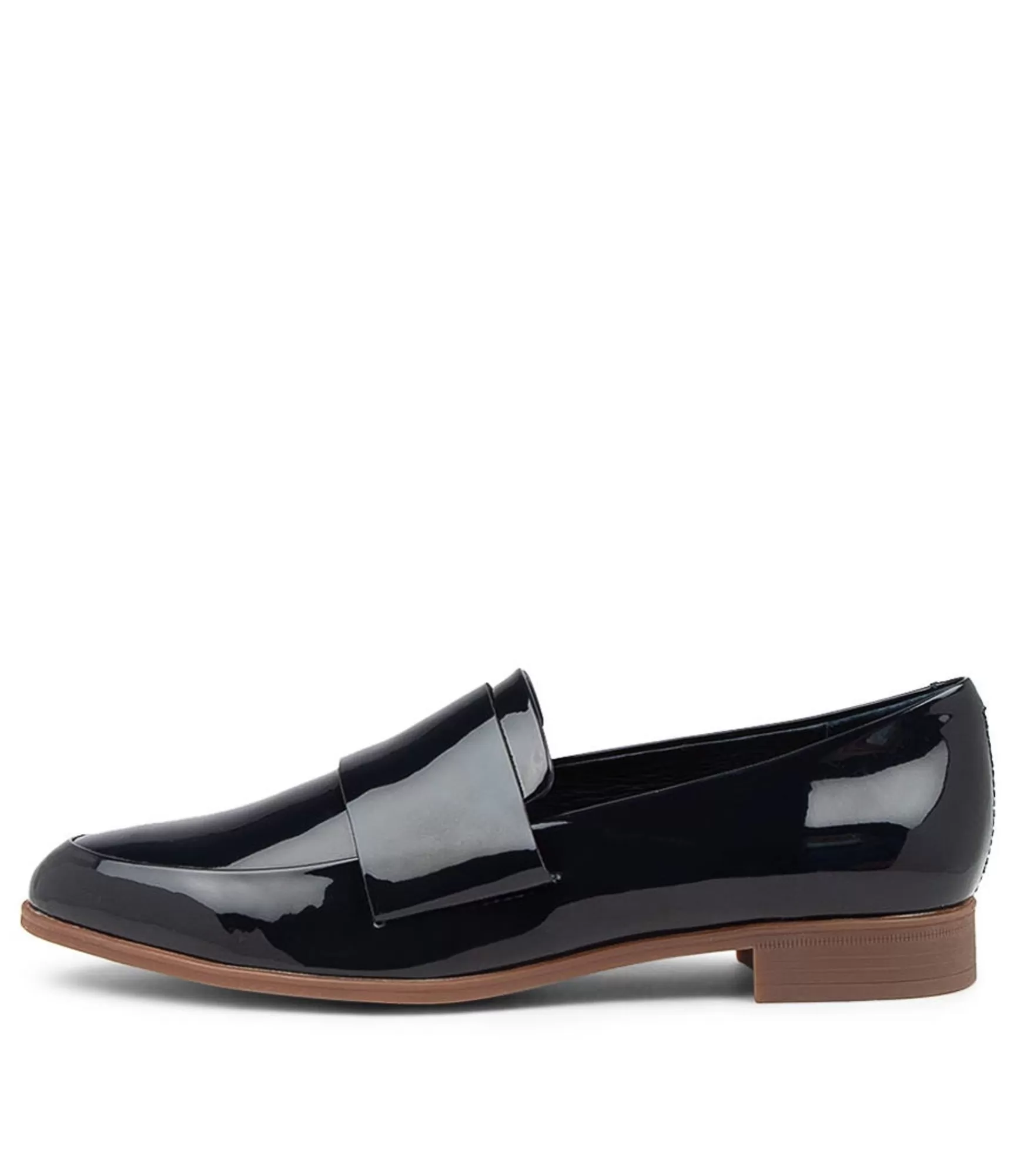 Fashion Midas Shoes Granite Navy Patent Leather Loafers