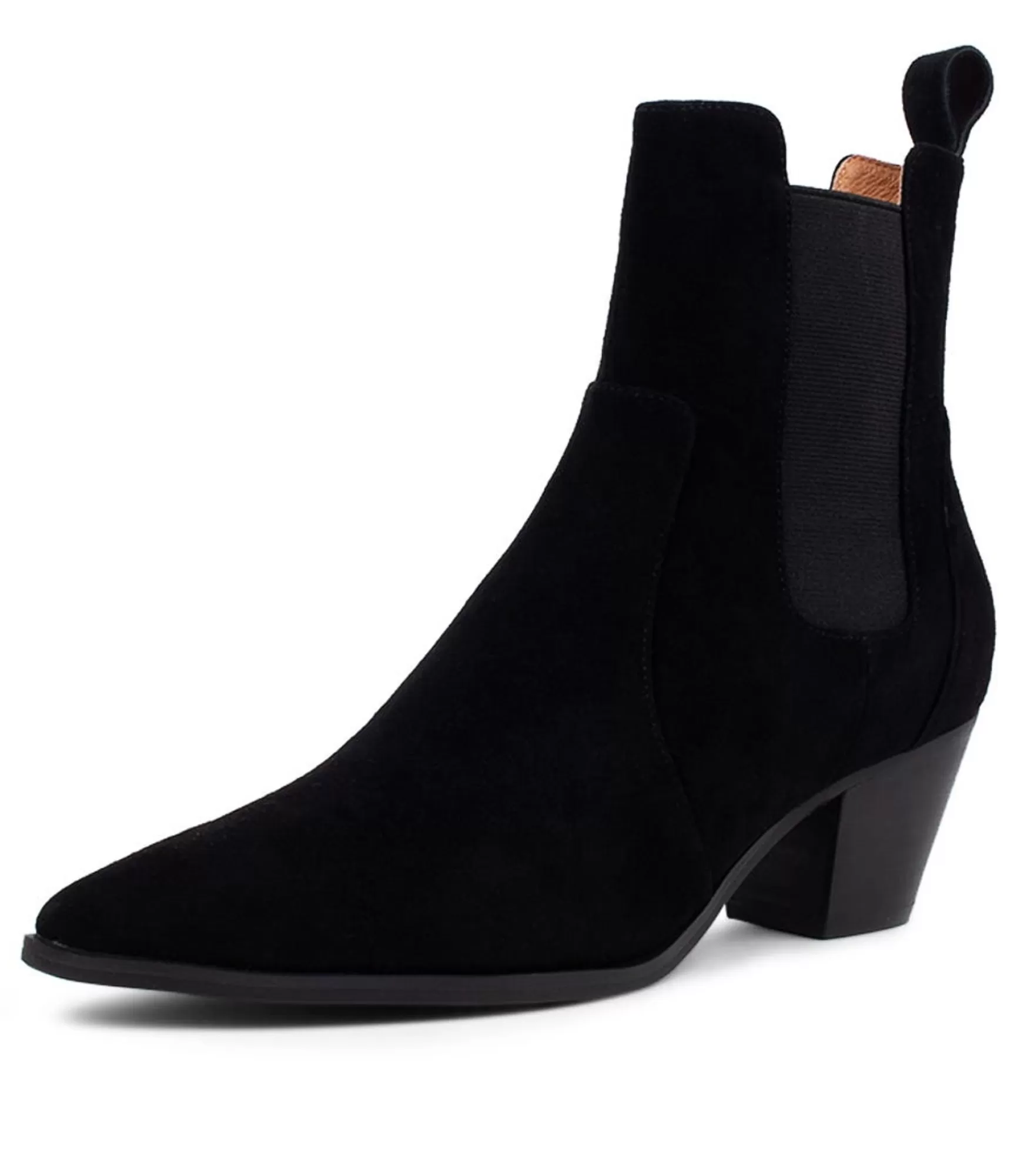 Shop Midas Shoes Grasp Black Suede Chelsea Boots Bh
