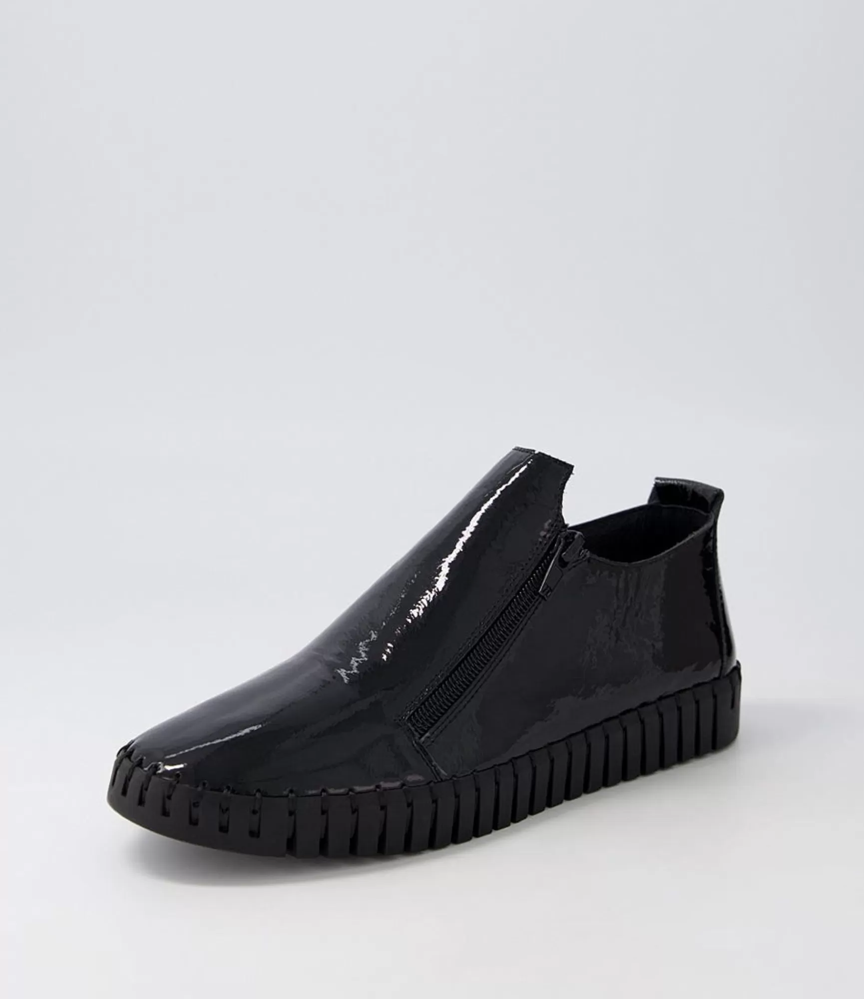 Flash Sale Midas Shoes Habble Black Patent Leather Sneakers