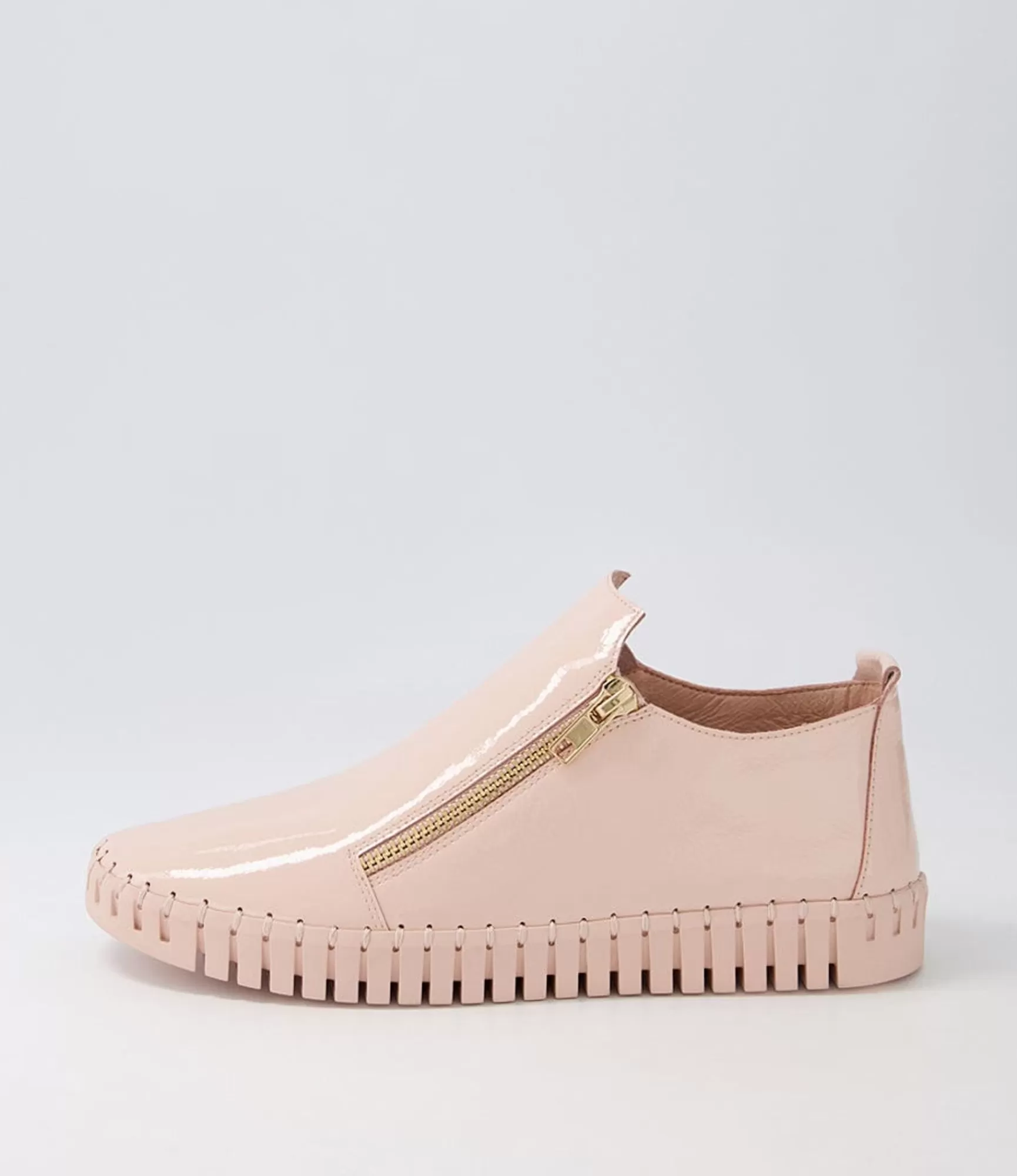 Clearance Midas Shoes Habble Nude Patent Leather Sneakers