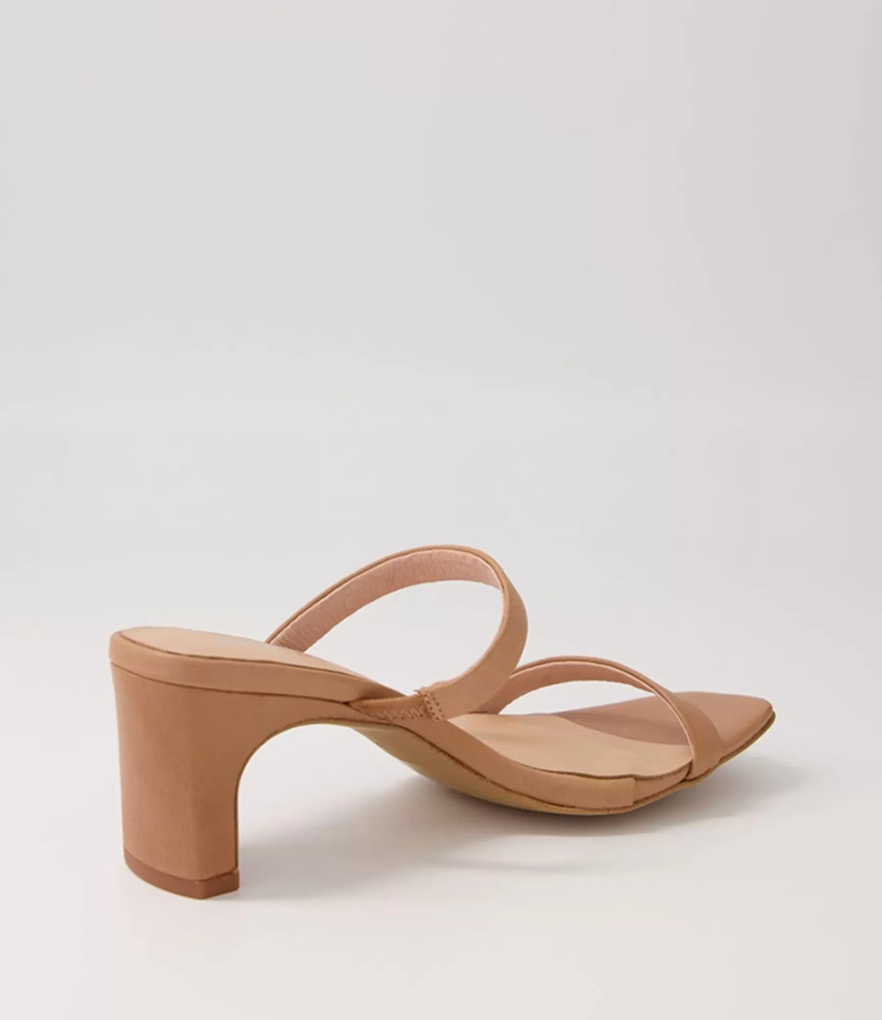 Shop Midas Shoes Hail Tan Leather Slides