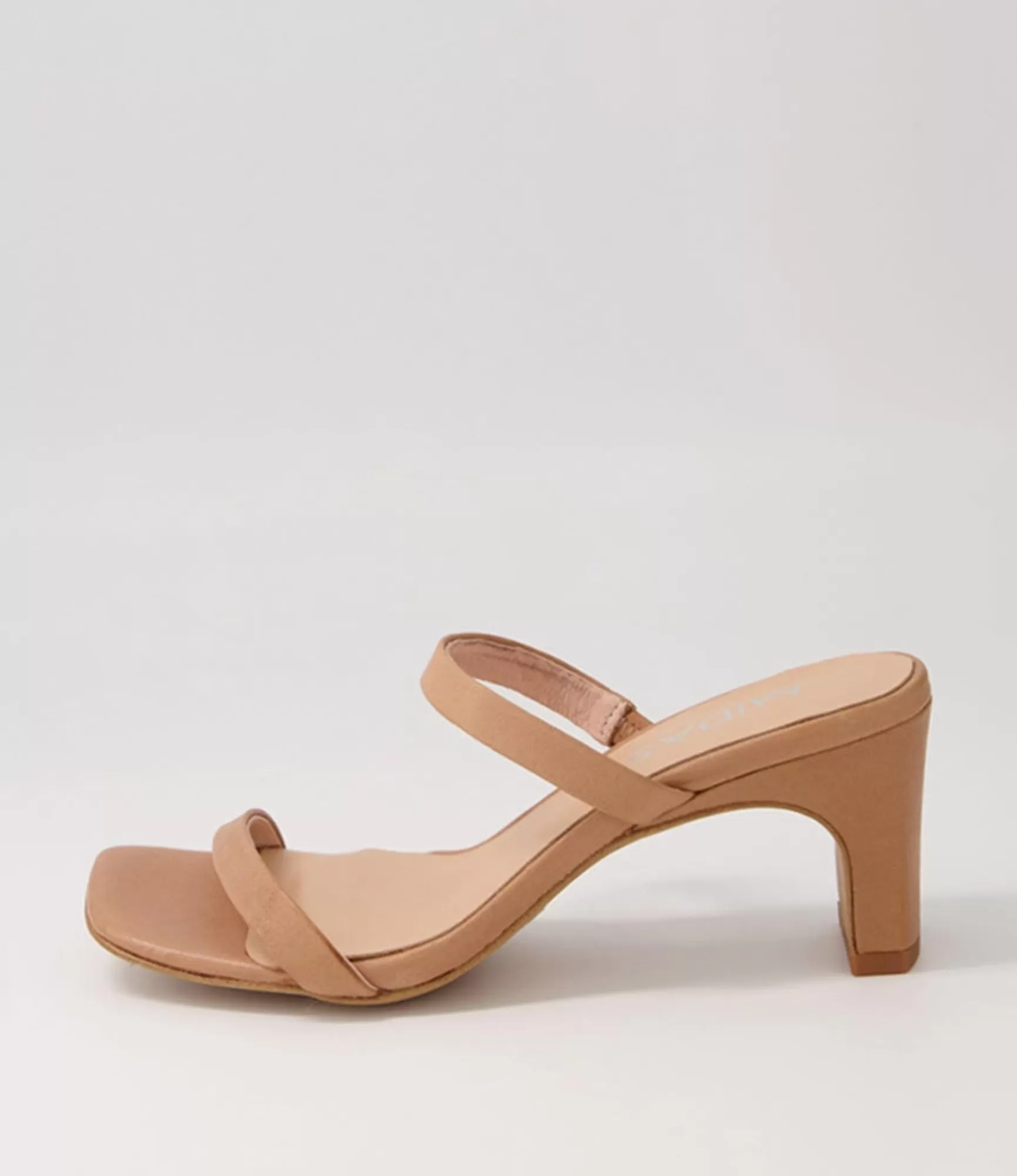 Shop Midas Shoes Hail Tan Leather Slides