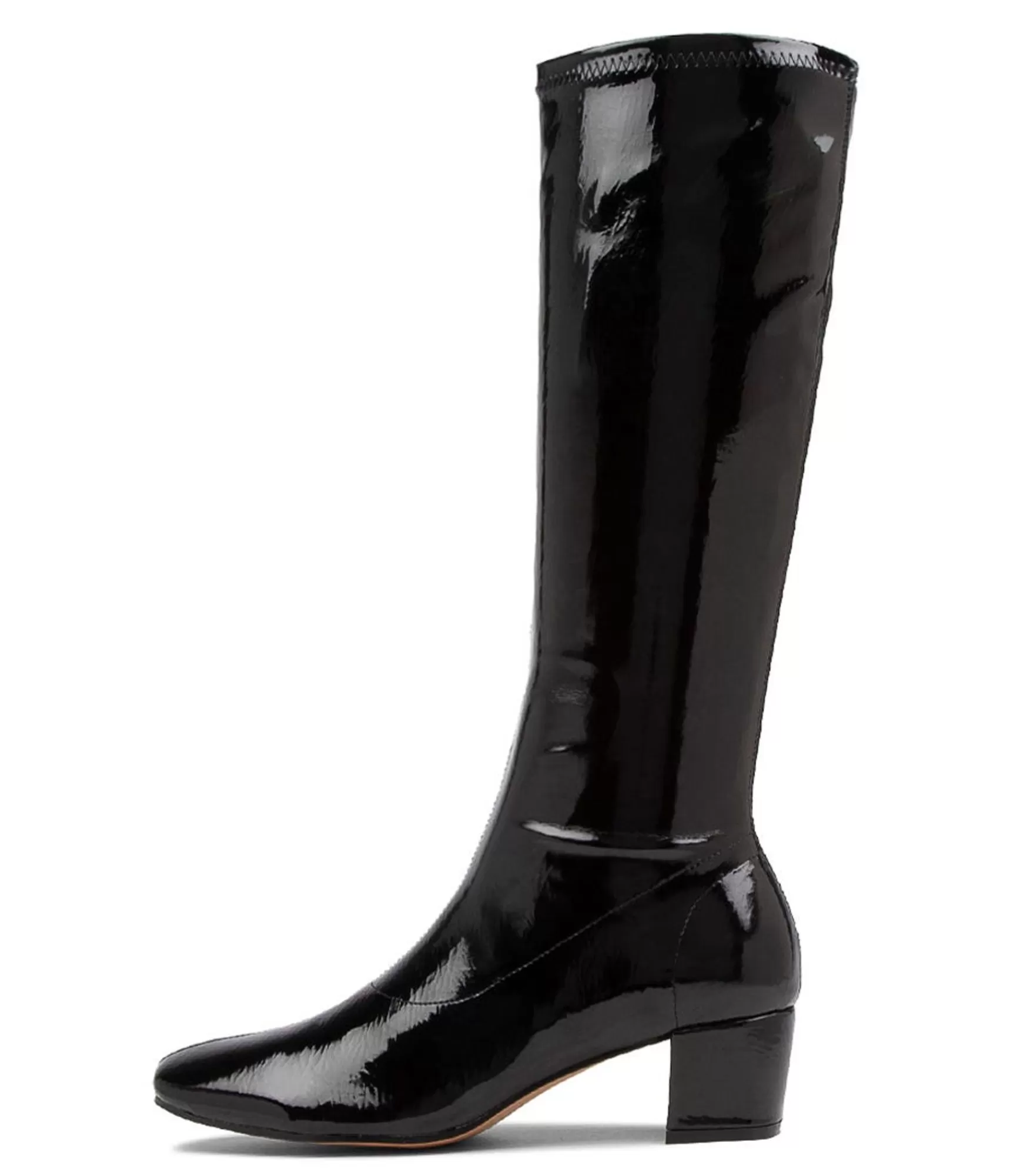 Cheap Midas Shoes Hailee Black Patent Synthetic Knee High Boots