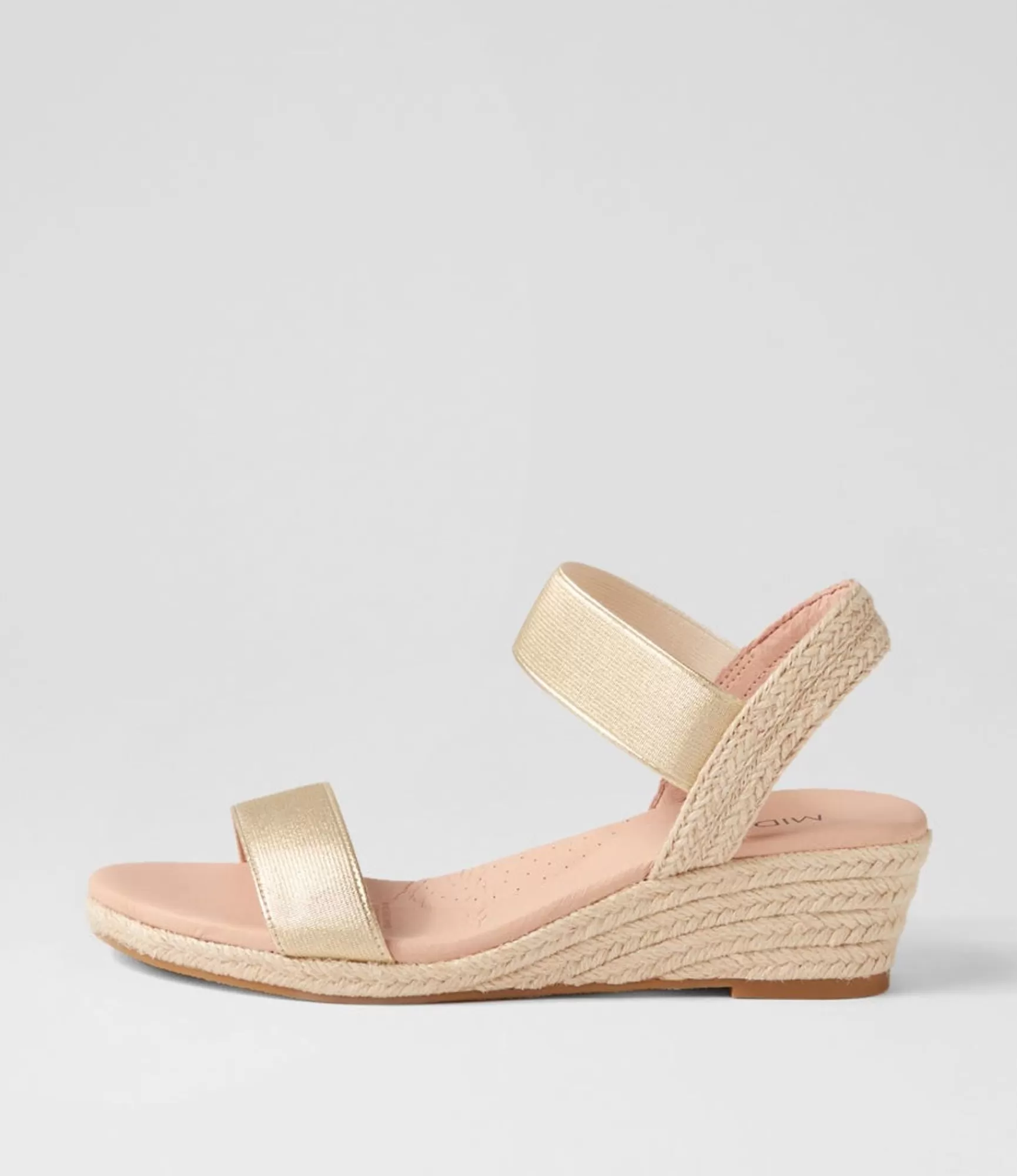 Sale Midas Shoes Halina Pale Gold Elastic Sandals