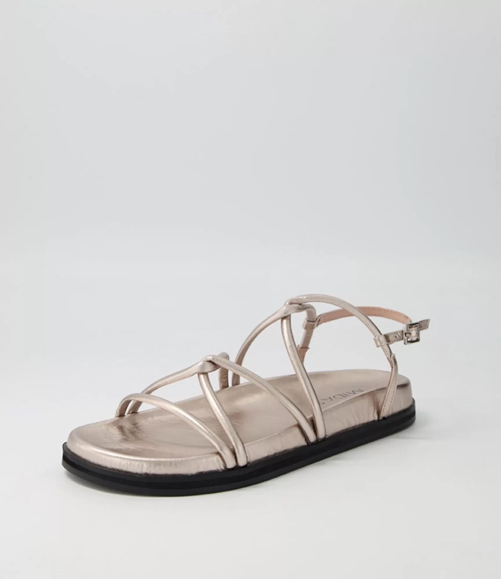 Best Midas Shoes Hamala Dark Silver Leather Sandals Bs