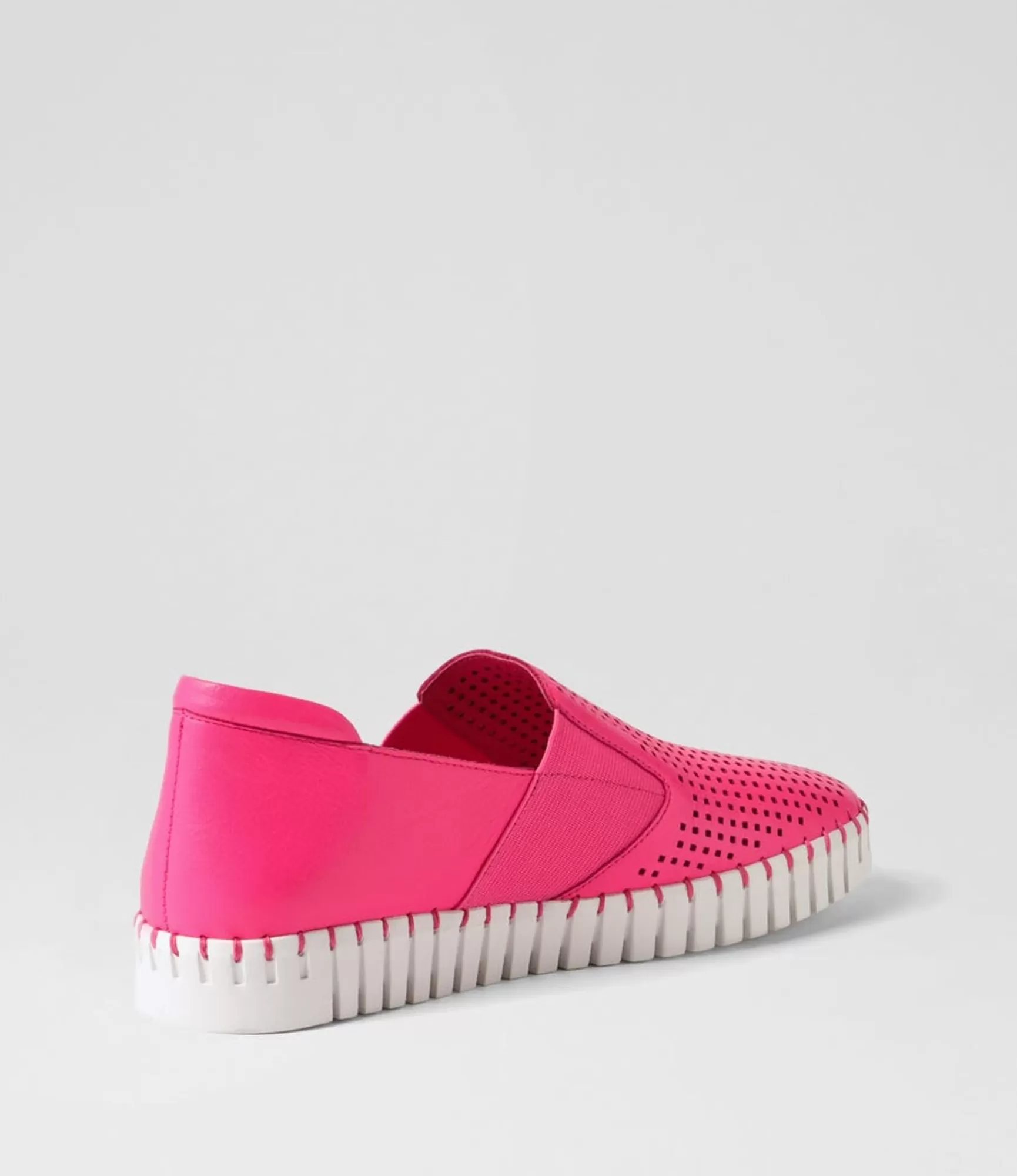 Store Midas Shoes Harena Hot Pink White Leather Sneakers