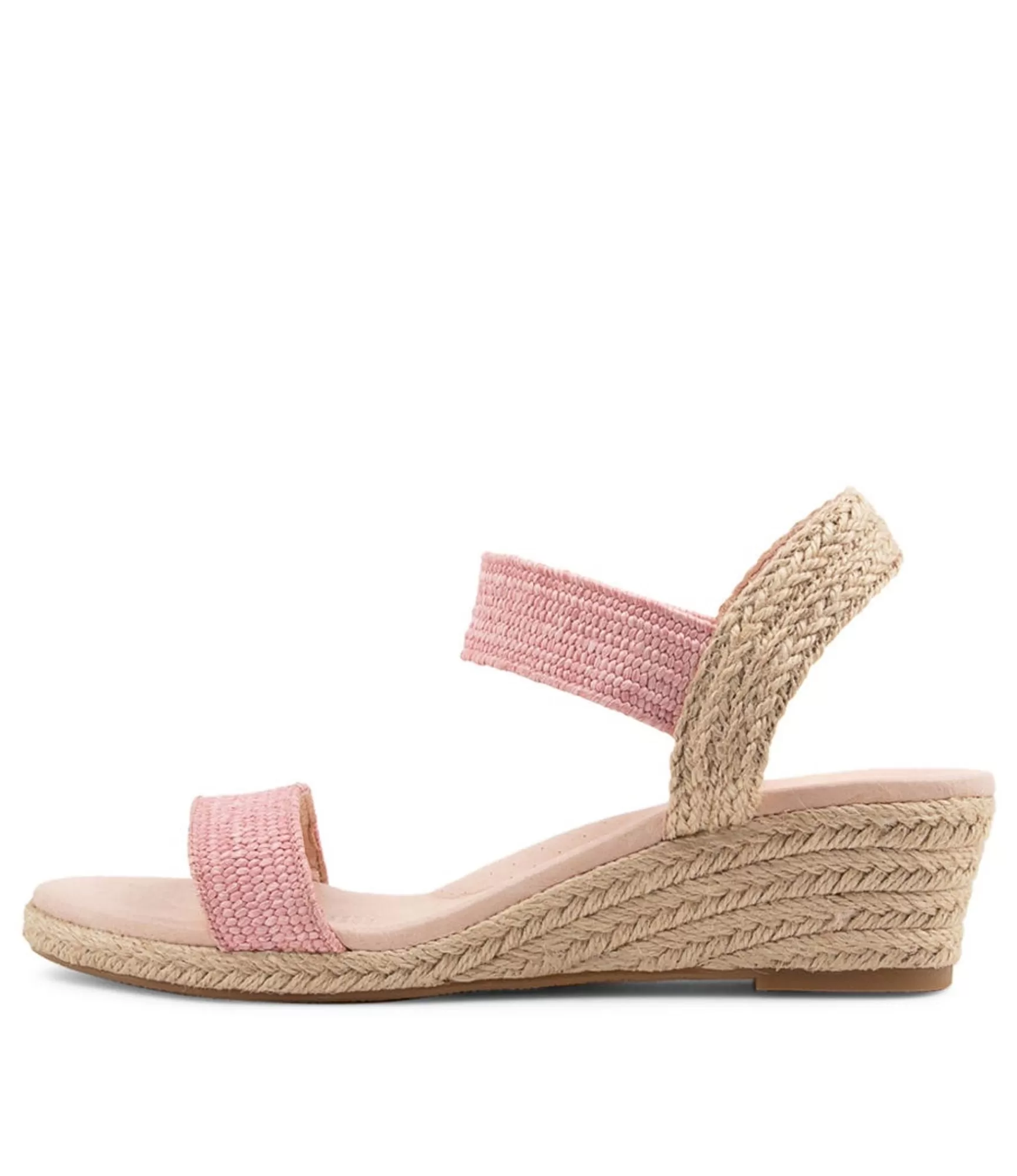Outlet Midas Shoes Havana Blush Weave Elastic Espadrilles