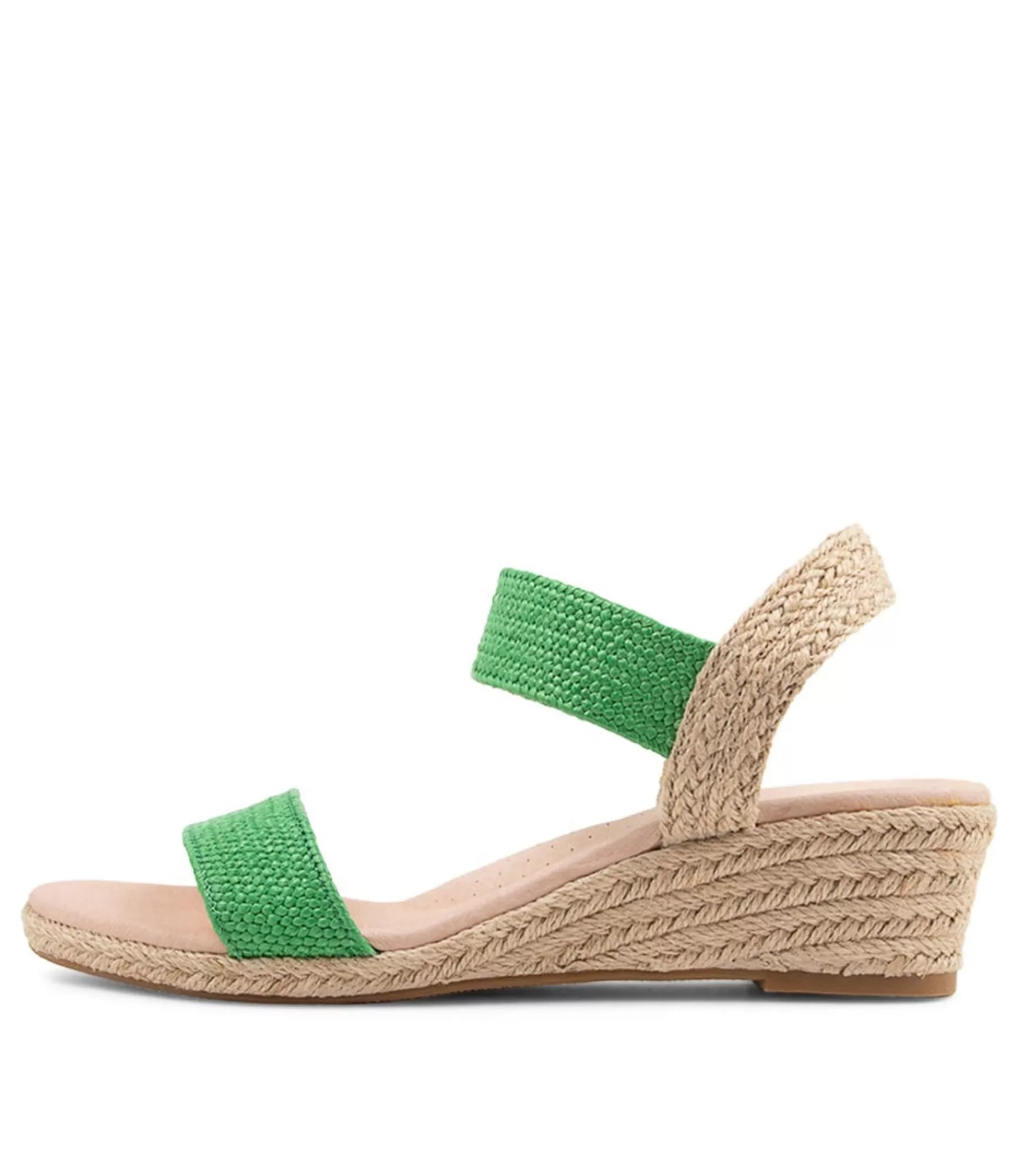 Fashion Midas Shoes Havana Jade Weave Elastic Espadrilles