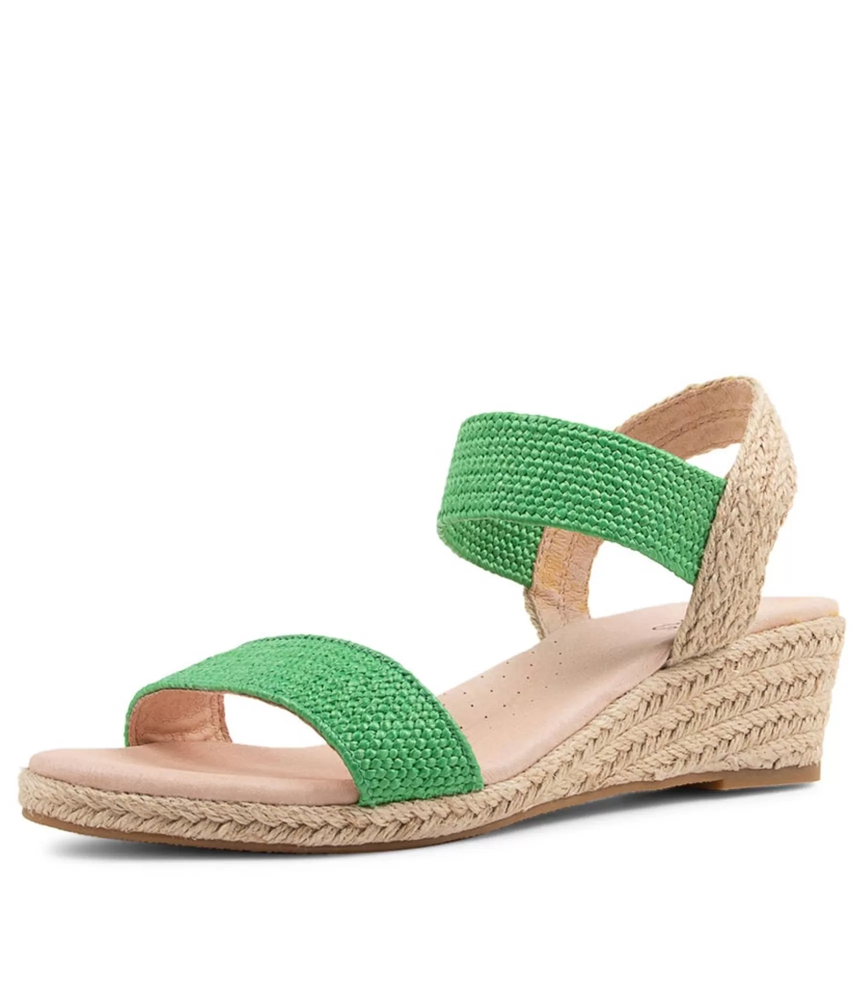 Fashion Midas Shoes Havana Jade Weave Elastic Espadrilles