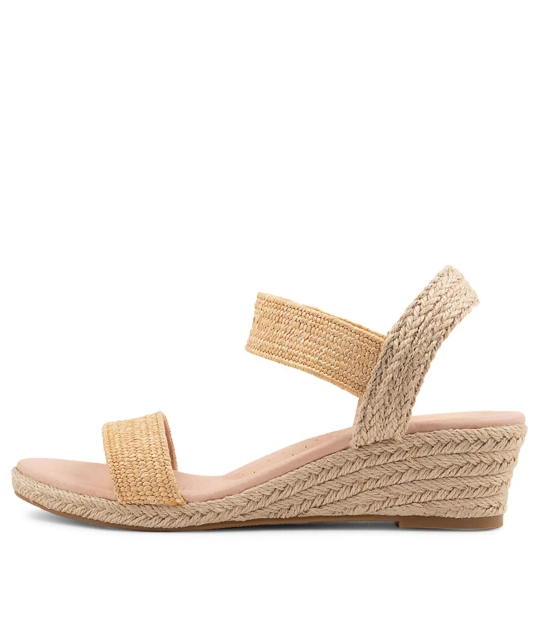 Shop Midas Shoes Havana Natural Weave Elastic Espadrilles