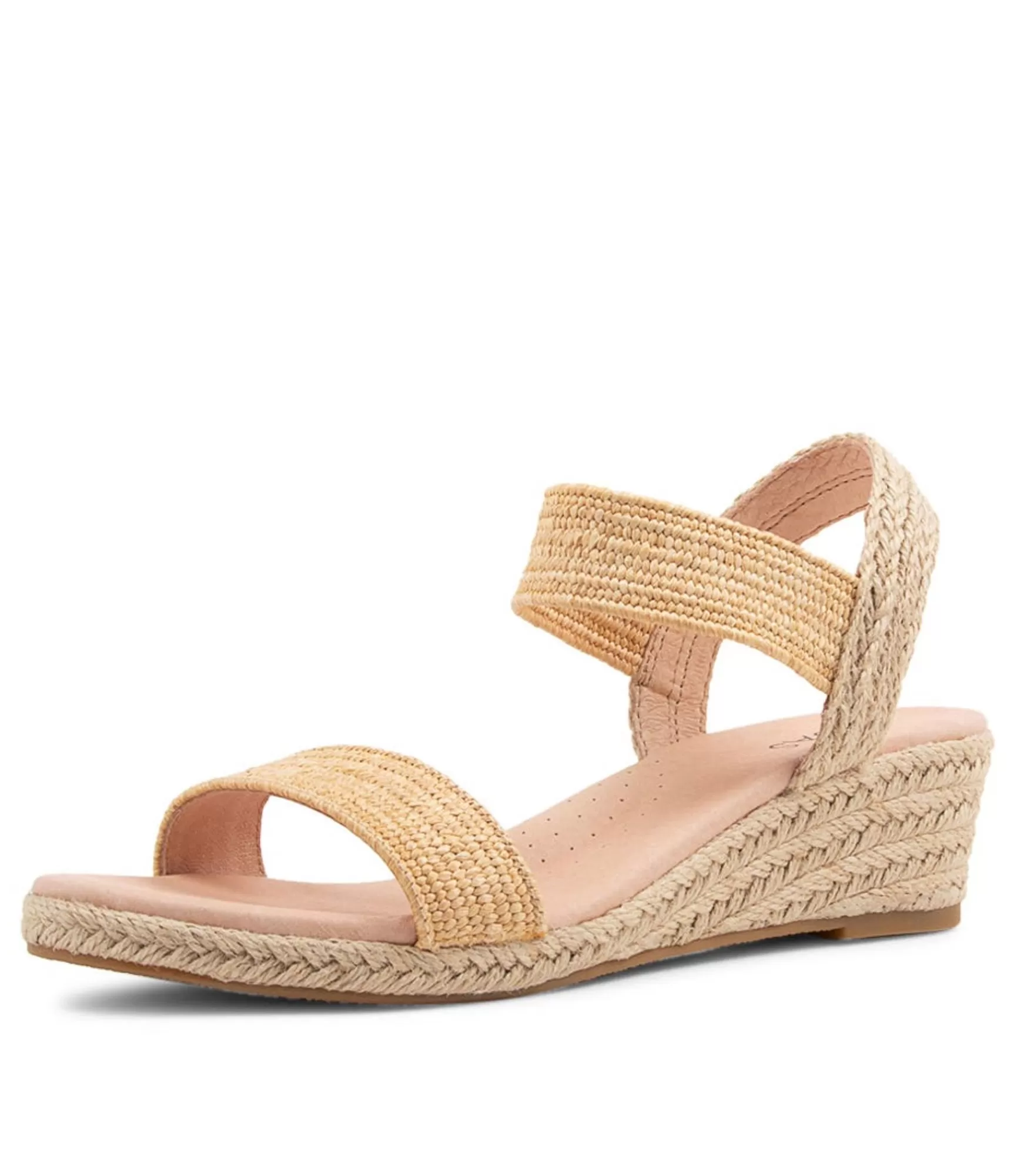 Shop Midas Shoes Havana Natural Weave Elastic Espadrilles