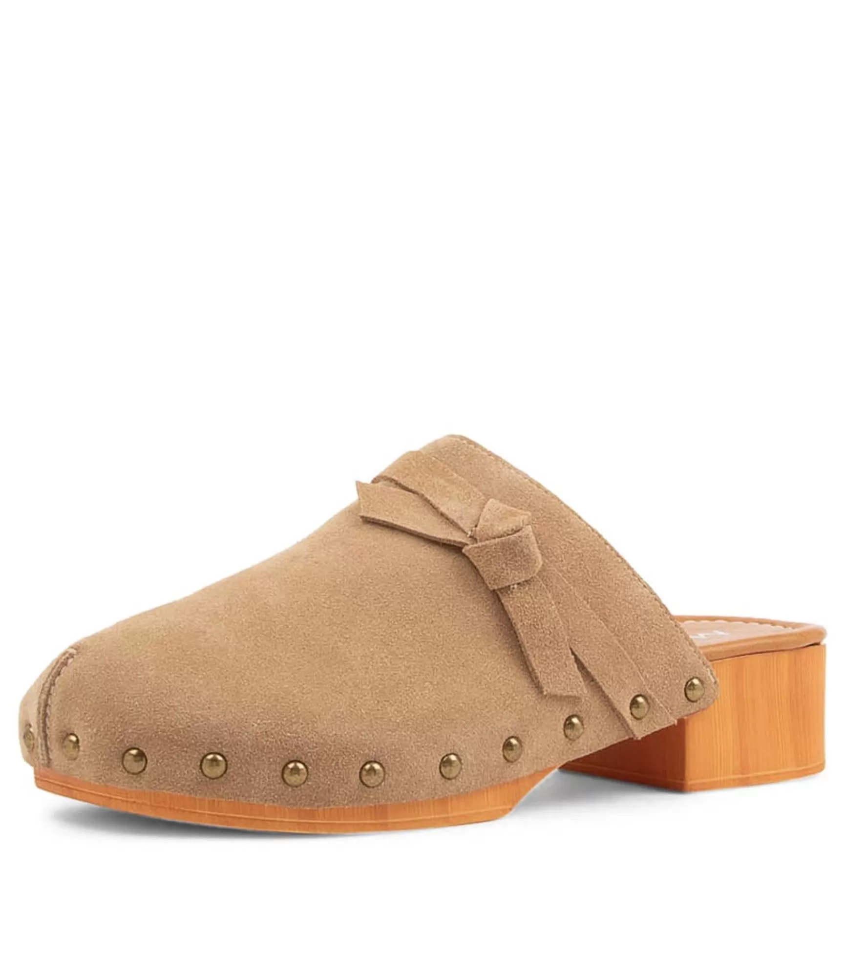 Cheap Midas Shoes Hearmi Camel Suede Mules