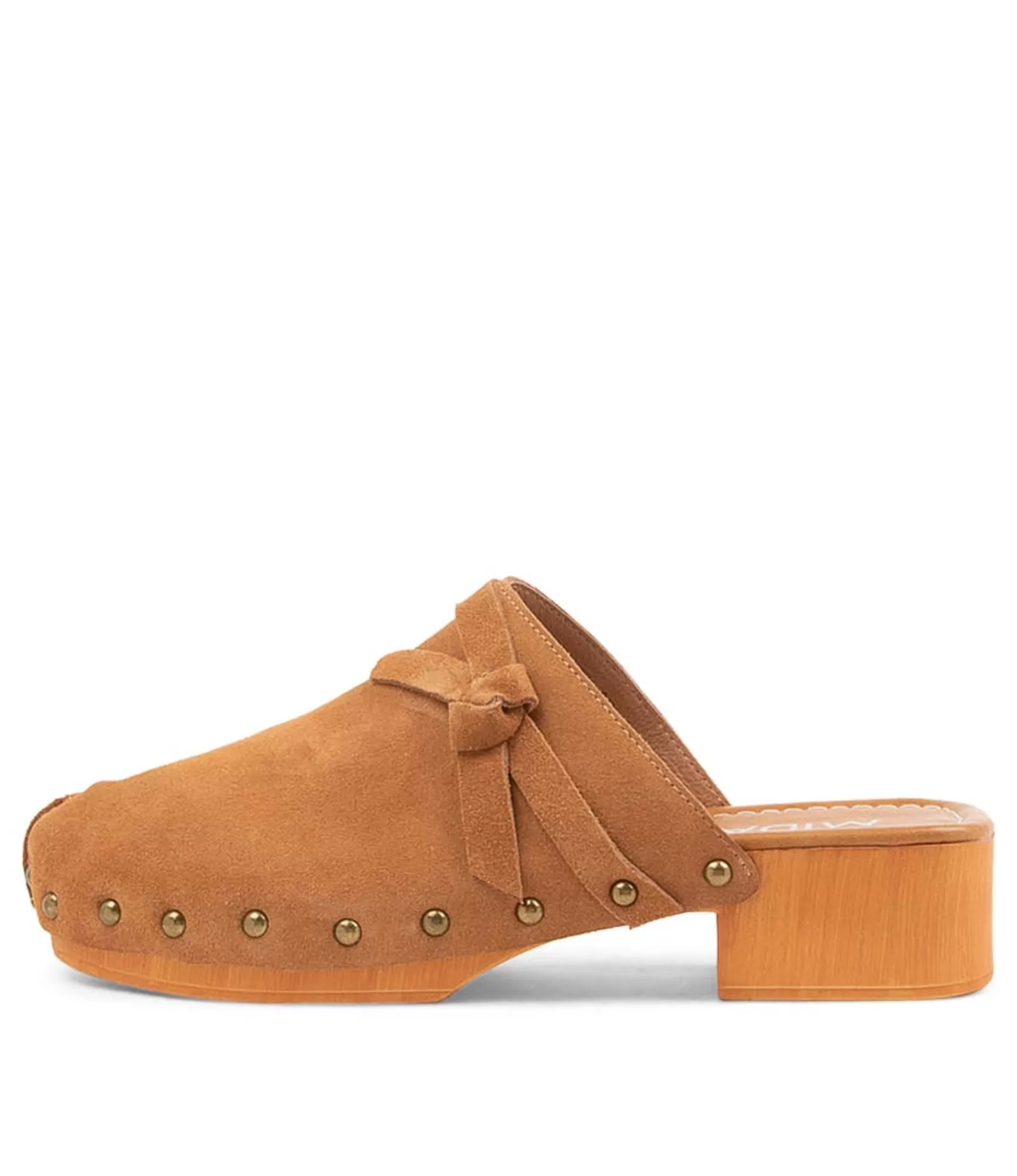 Shop Midas Shoes Hearmi Tan Suede Mules