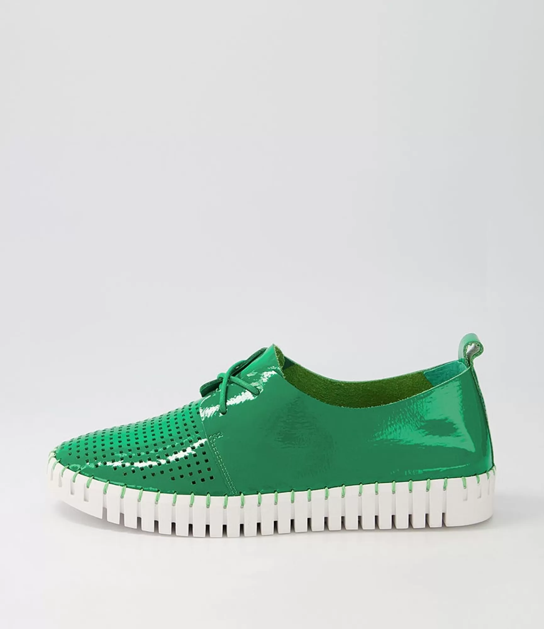 Flash Sale Midas Shoes Husto Emerald White Patent Leather Sneakers
