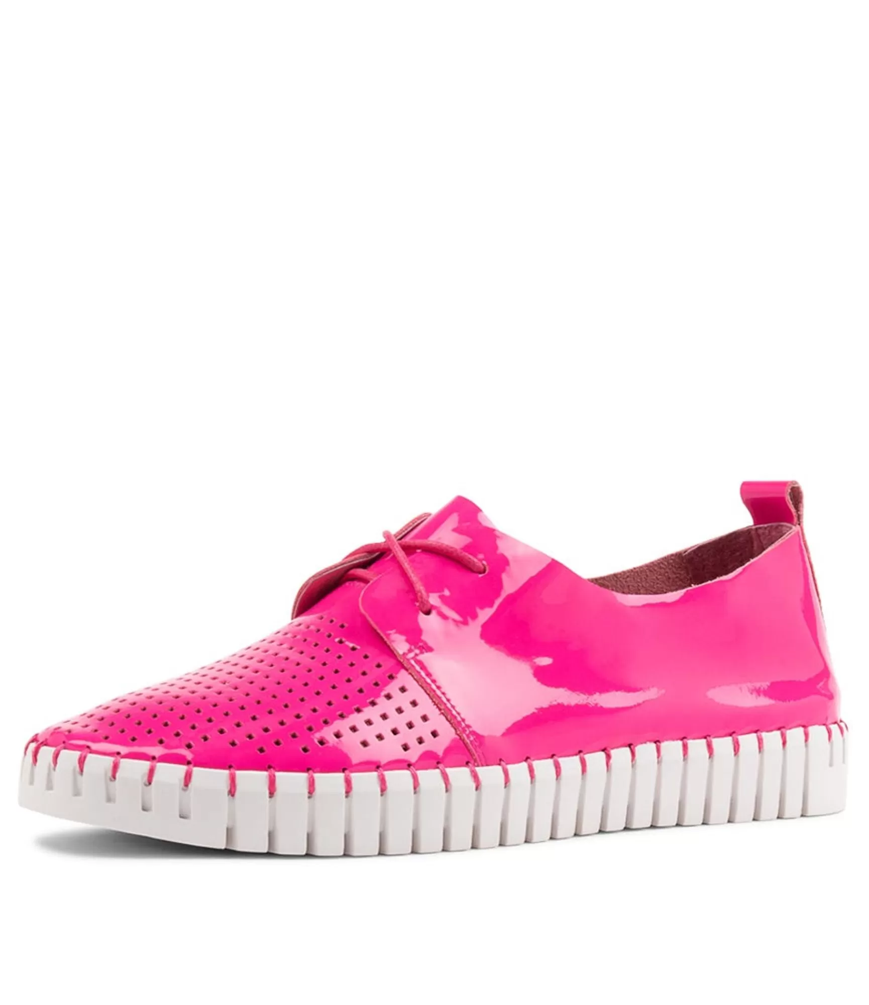 Outlet Midas Shoes Husto Hot Pink Patent Leather Sneakers Ws