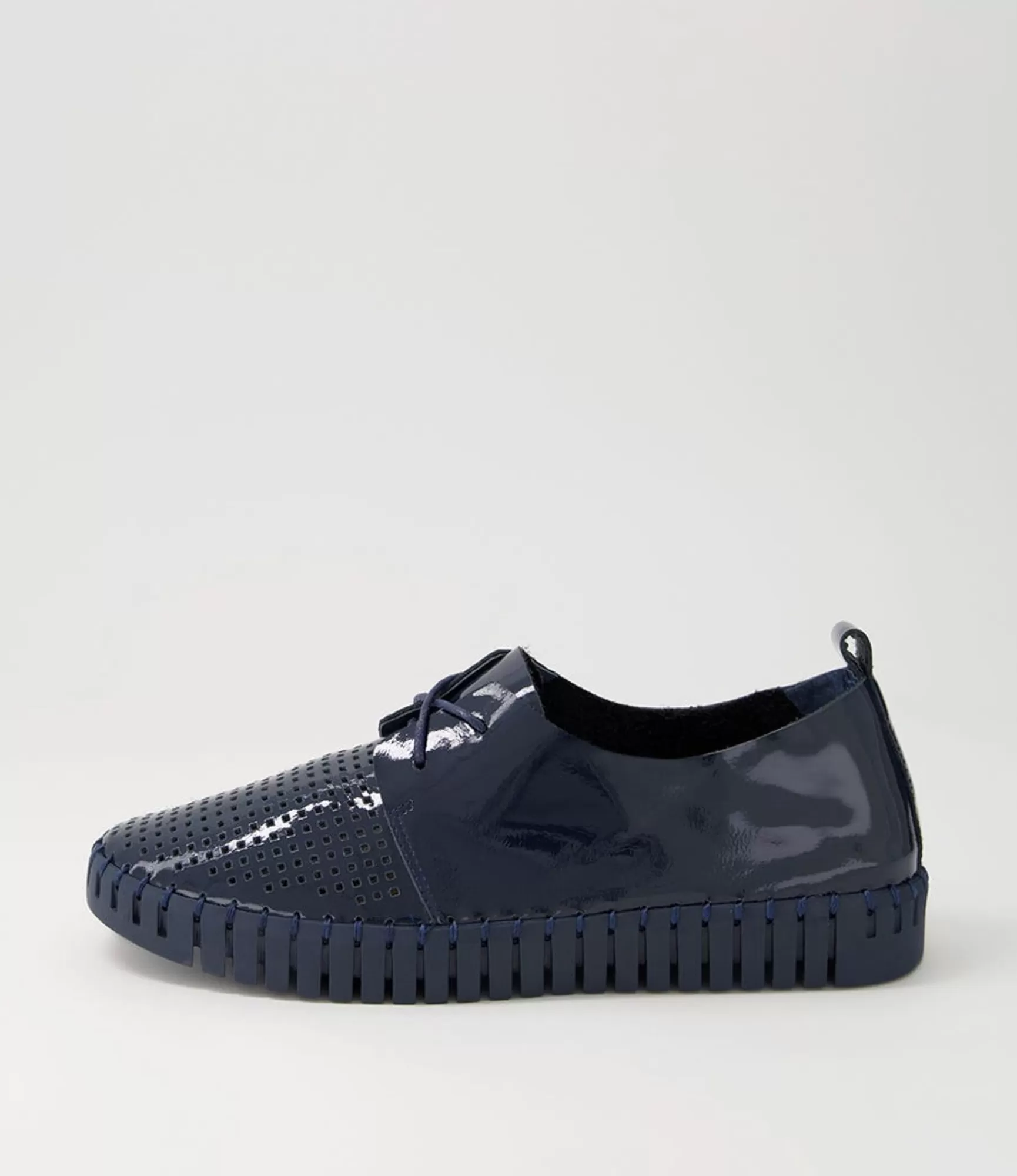 Outlet Midas Shoes Husto Navy Patent Leather Sneakers