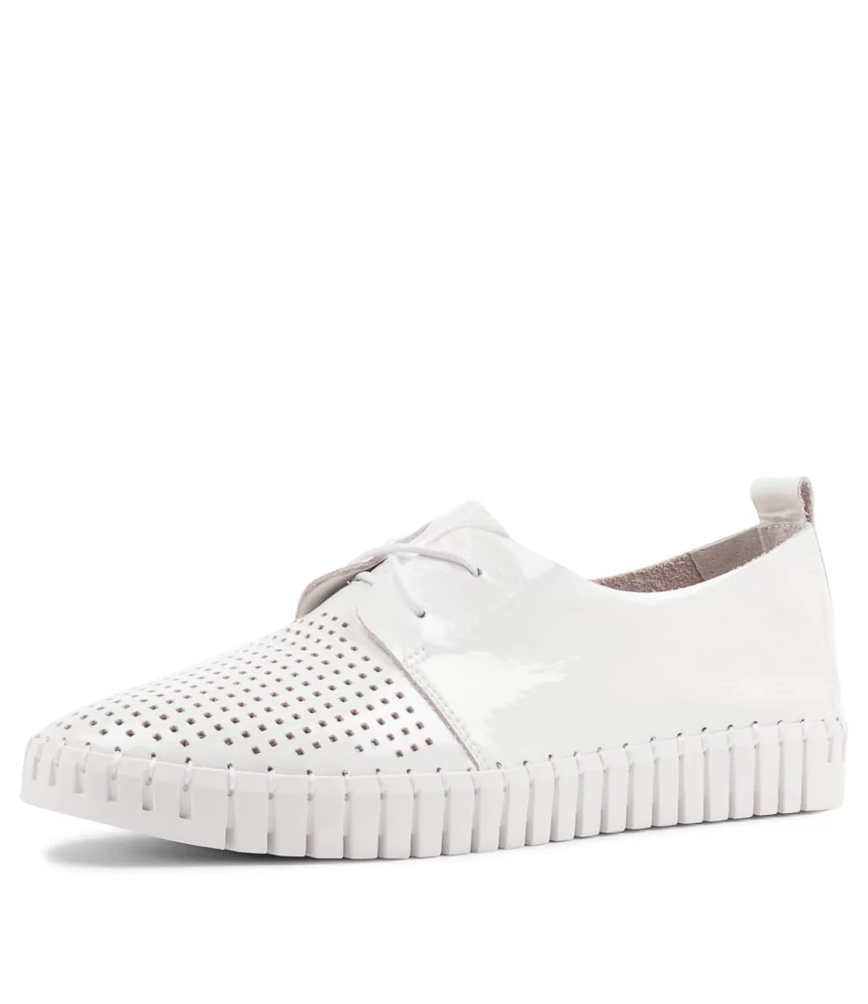 Outlet Midas Shoes Husto White Patent Leather Sneakers Ws