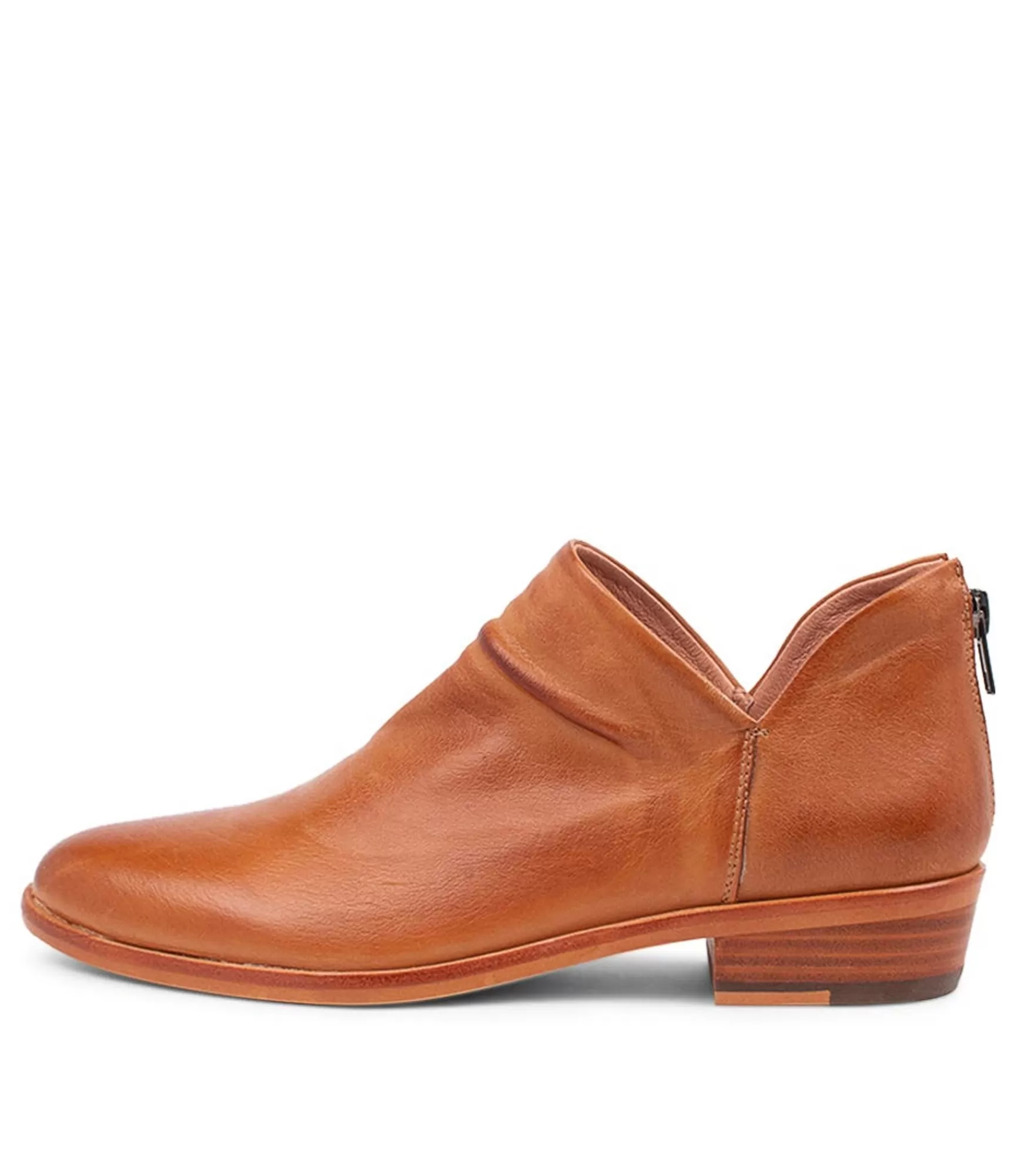 Cheap Midas Shoes Ida Tan Leather Flat Shoes