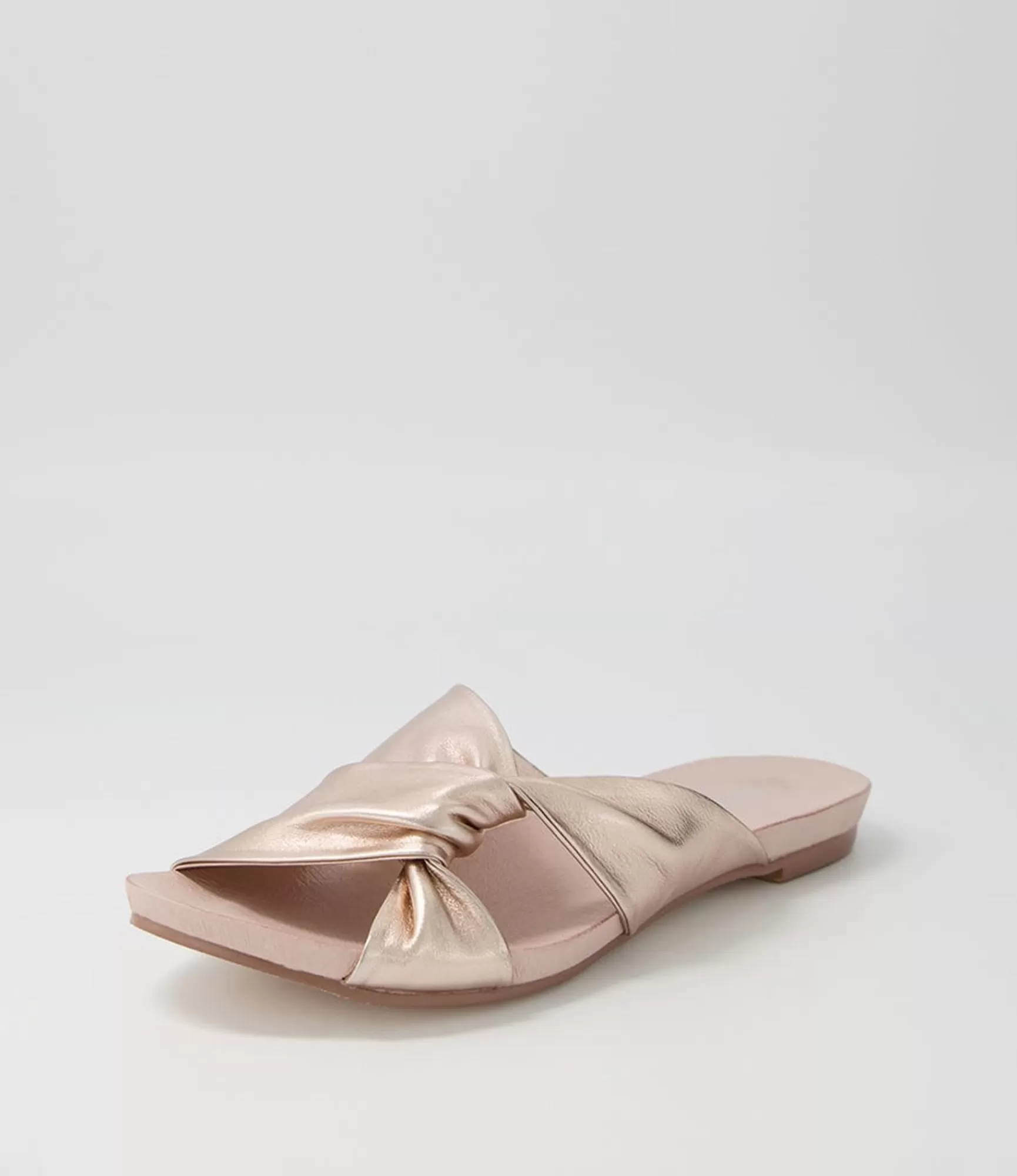 Cheap Midas Shoes Jaffer Pale Rose Gold Leather Sandals