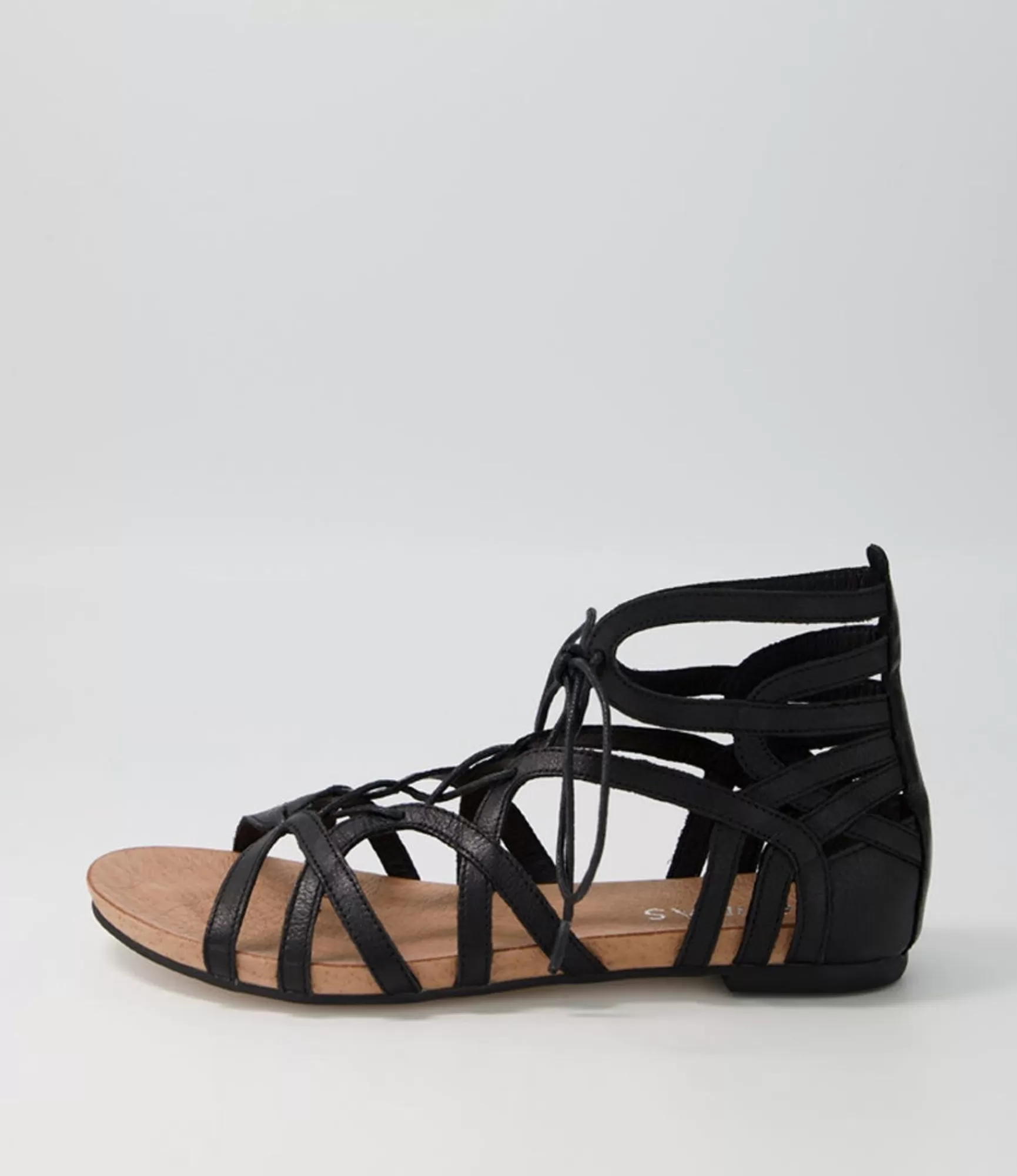 Cheap Midas Shoes Jass Black Leather Sandals