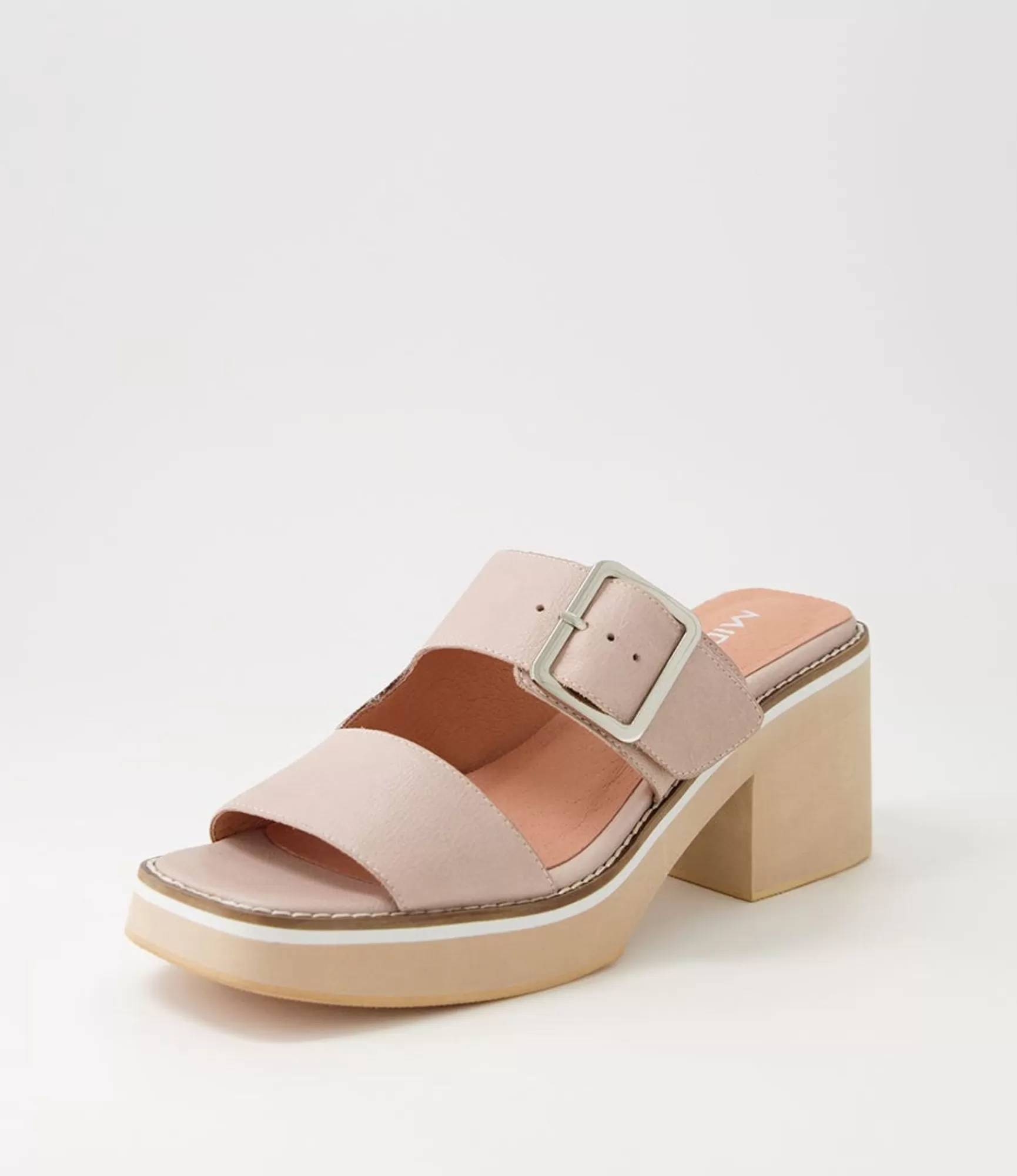 Sale Midas Shoes Jeddal Cafe Leather Slides