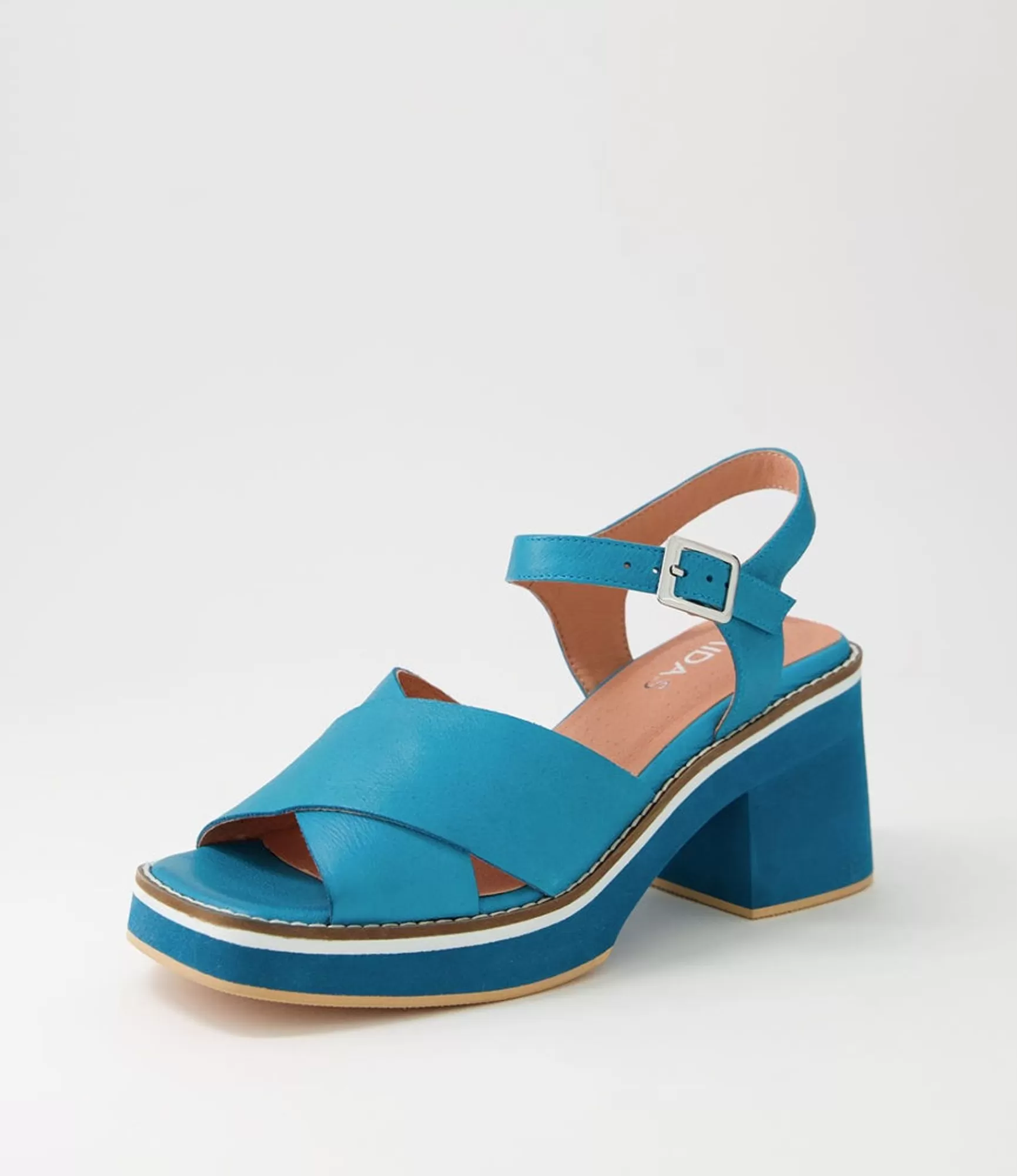 Cheap Midas Shoes Jeddie Peacock Leather Sandals