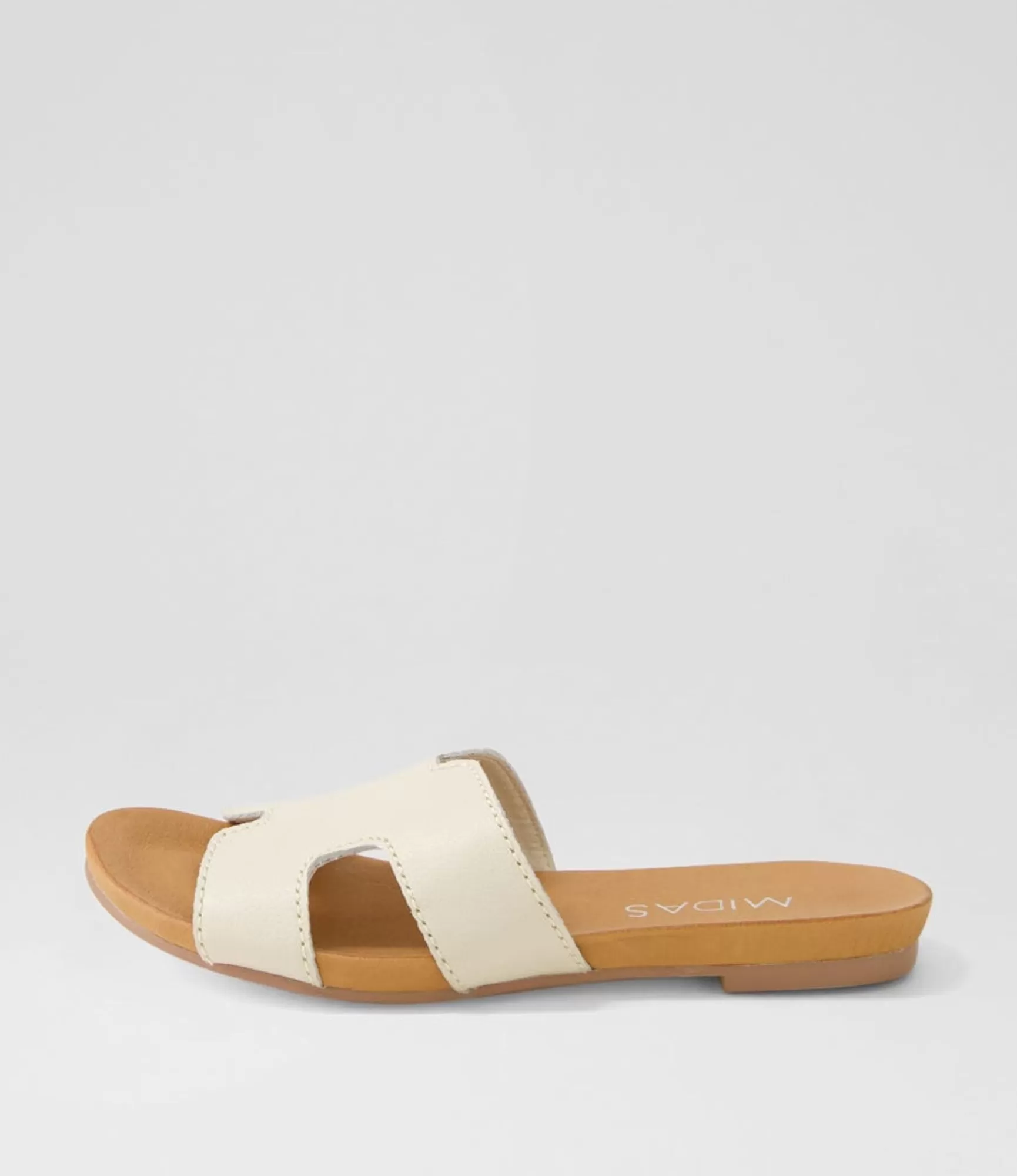 Best Sale Midas Shoes Jevon Milk Leather Slides