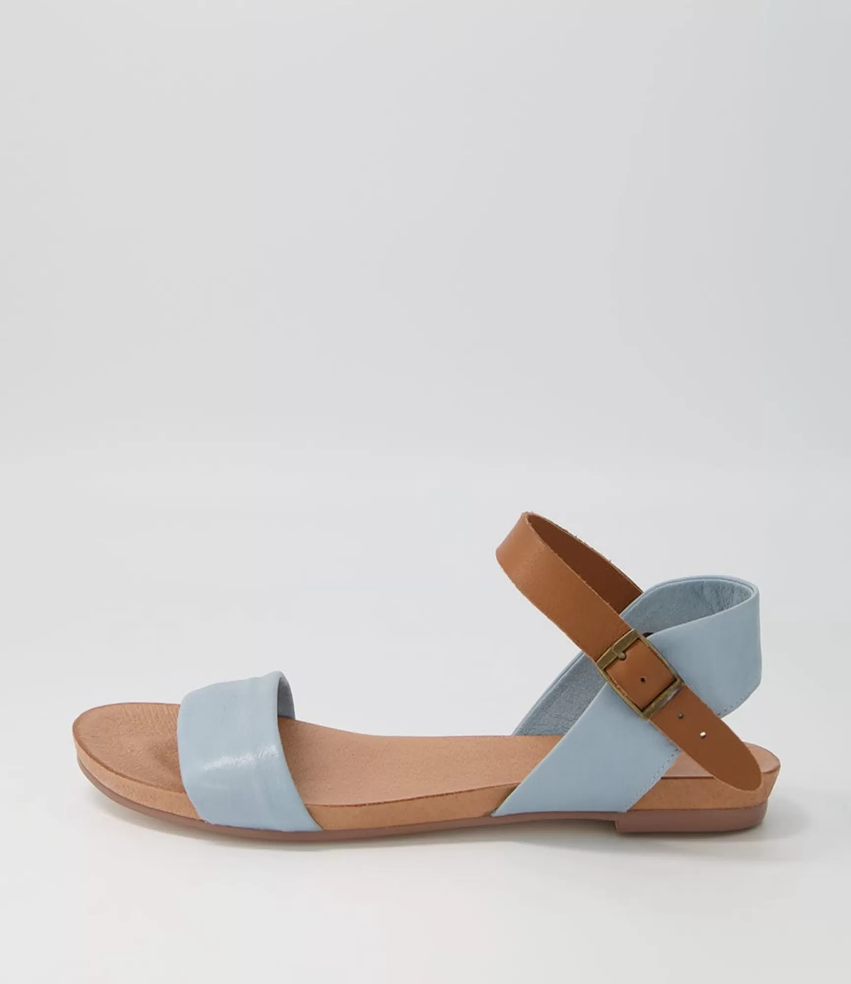 New Midas Shoes Jimbara Denim Tan Leather Sandals
