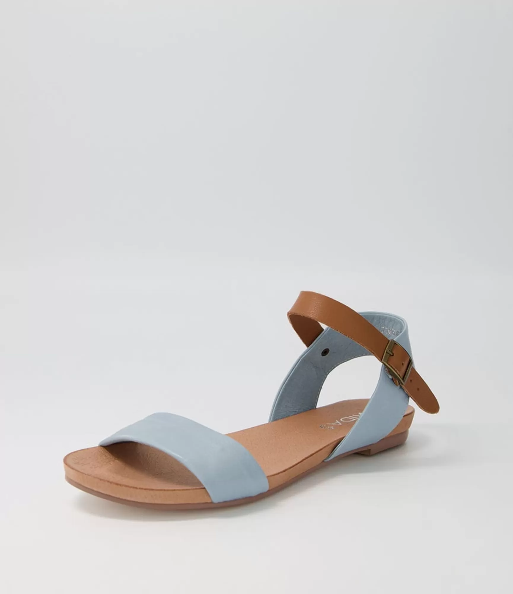New Midas Shoes Jimbara Denim Tan Leather Sandals