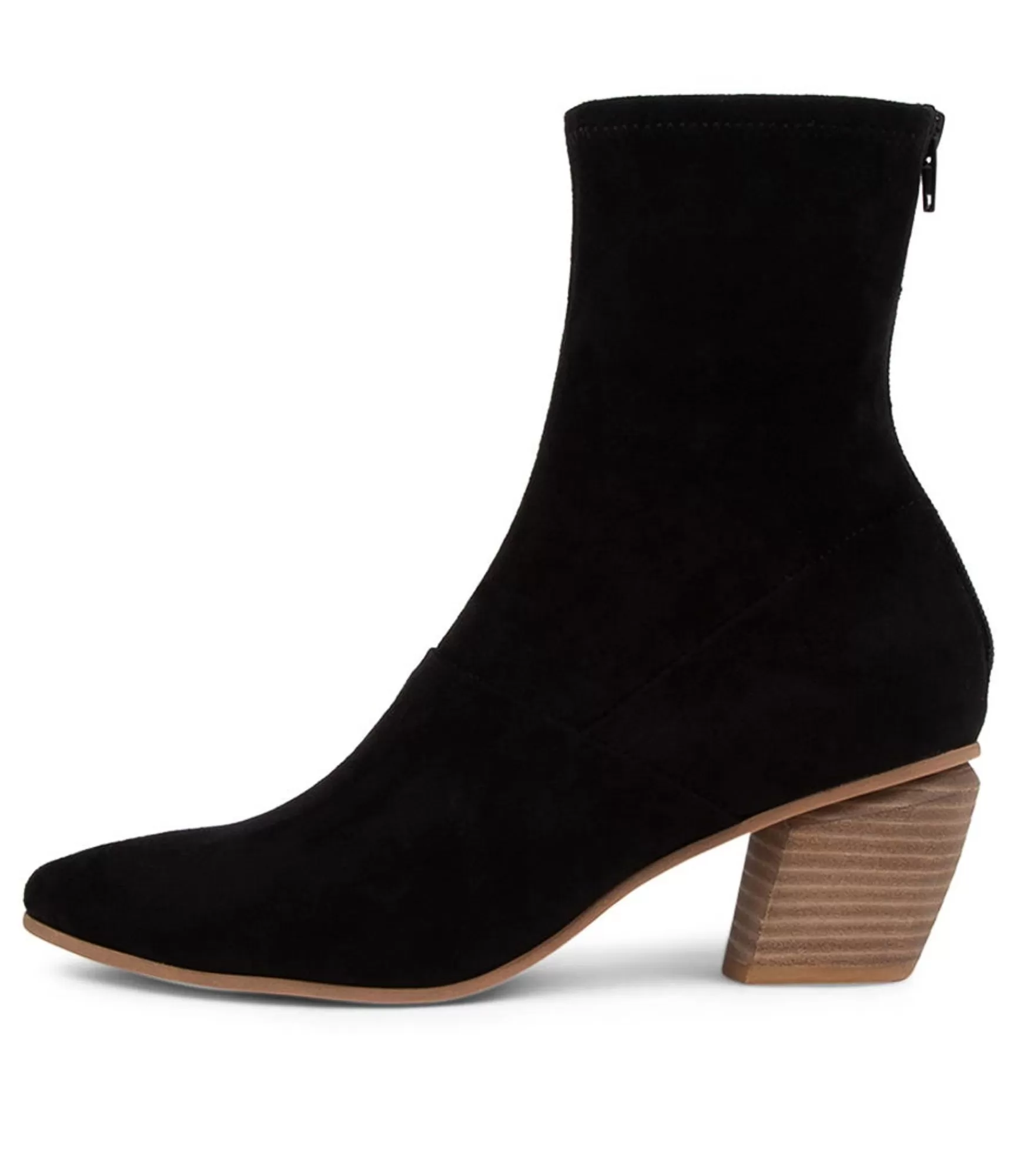 Clearance Midas Shoes Jollie Black Microsuede Ankle Boots