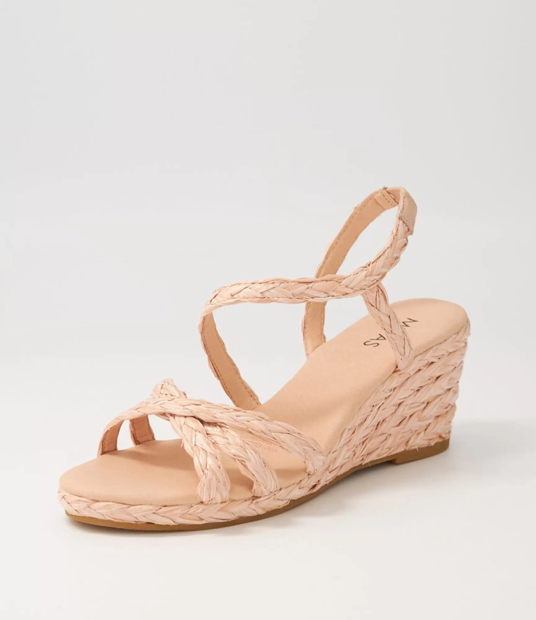 Cheap Midas Shoes Jordie Blush Woven Espadrilles