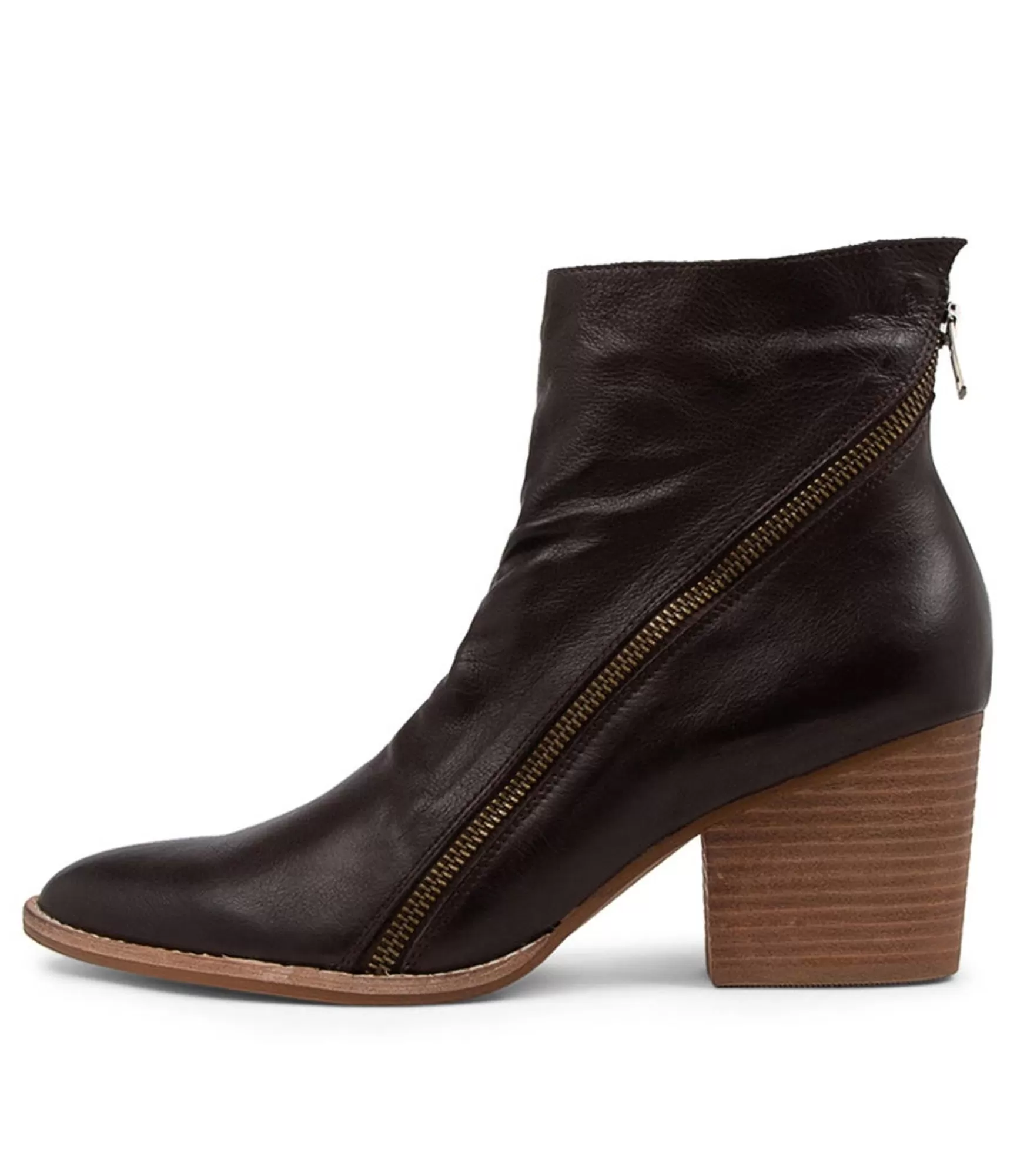 Cheap Midas Shoes Kallopie Choc Leather Ankle Boots