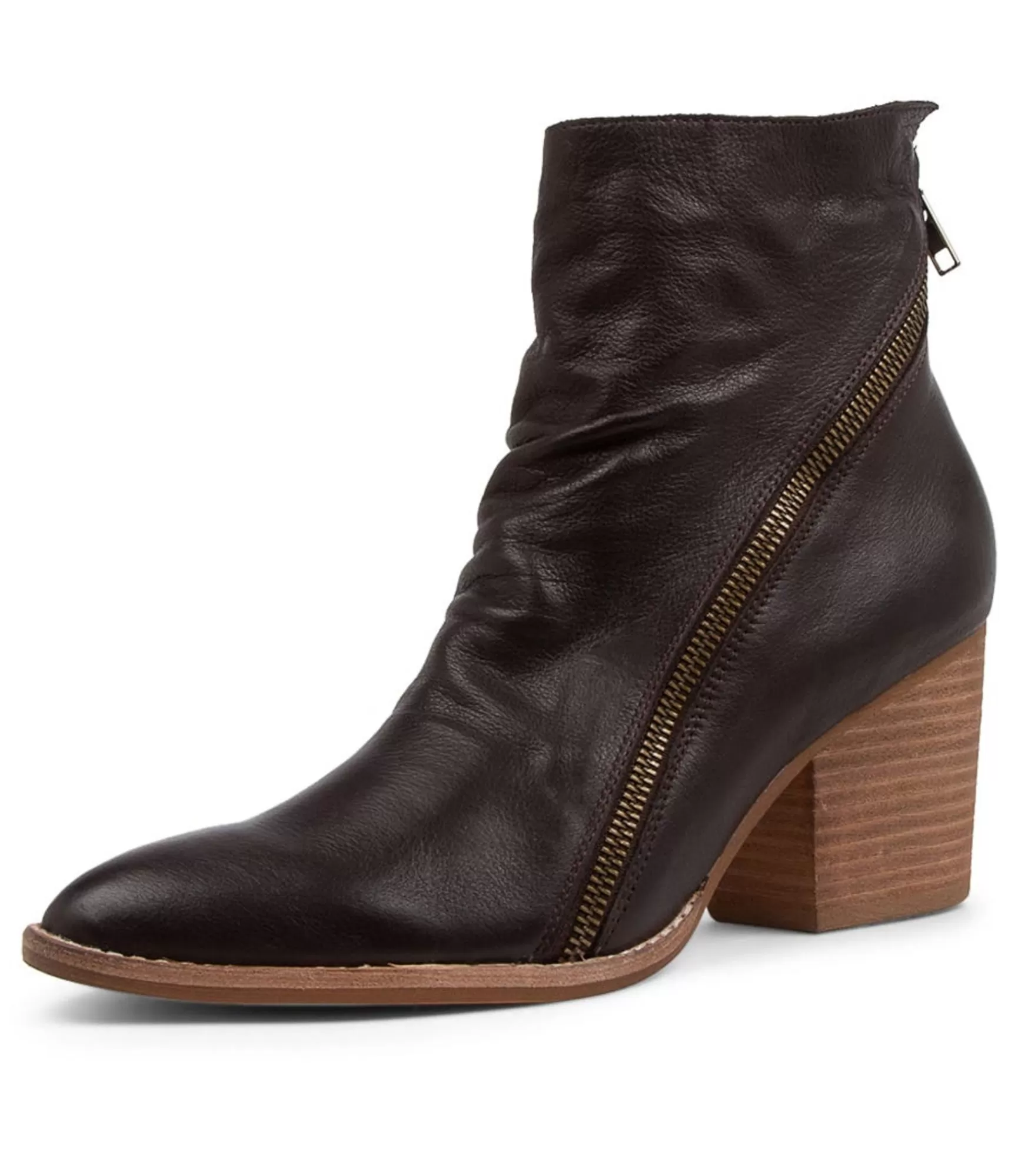 Cheap Midas Shoes Kallopie Choc Leather Ankle Boots