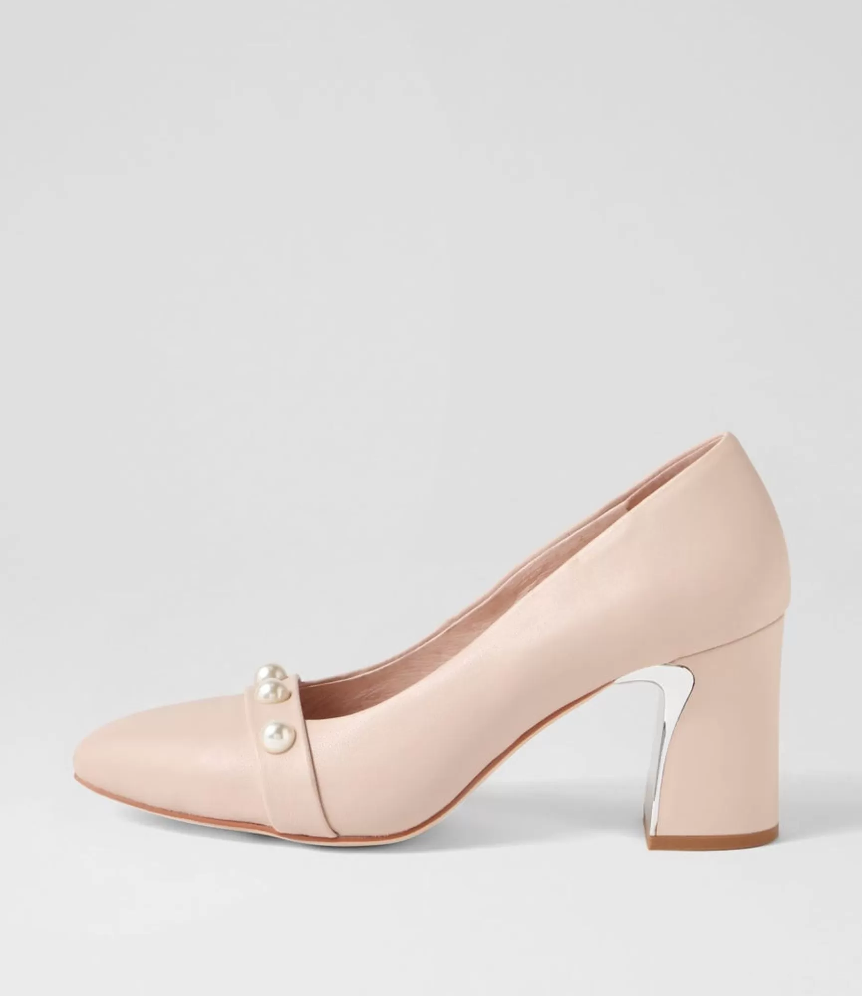 Flash Sale Midas Shoes Keauty Nude Leather Pump Heels
