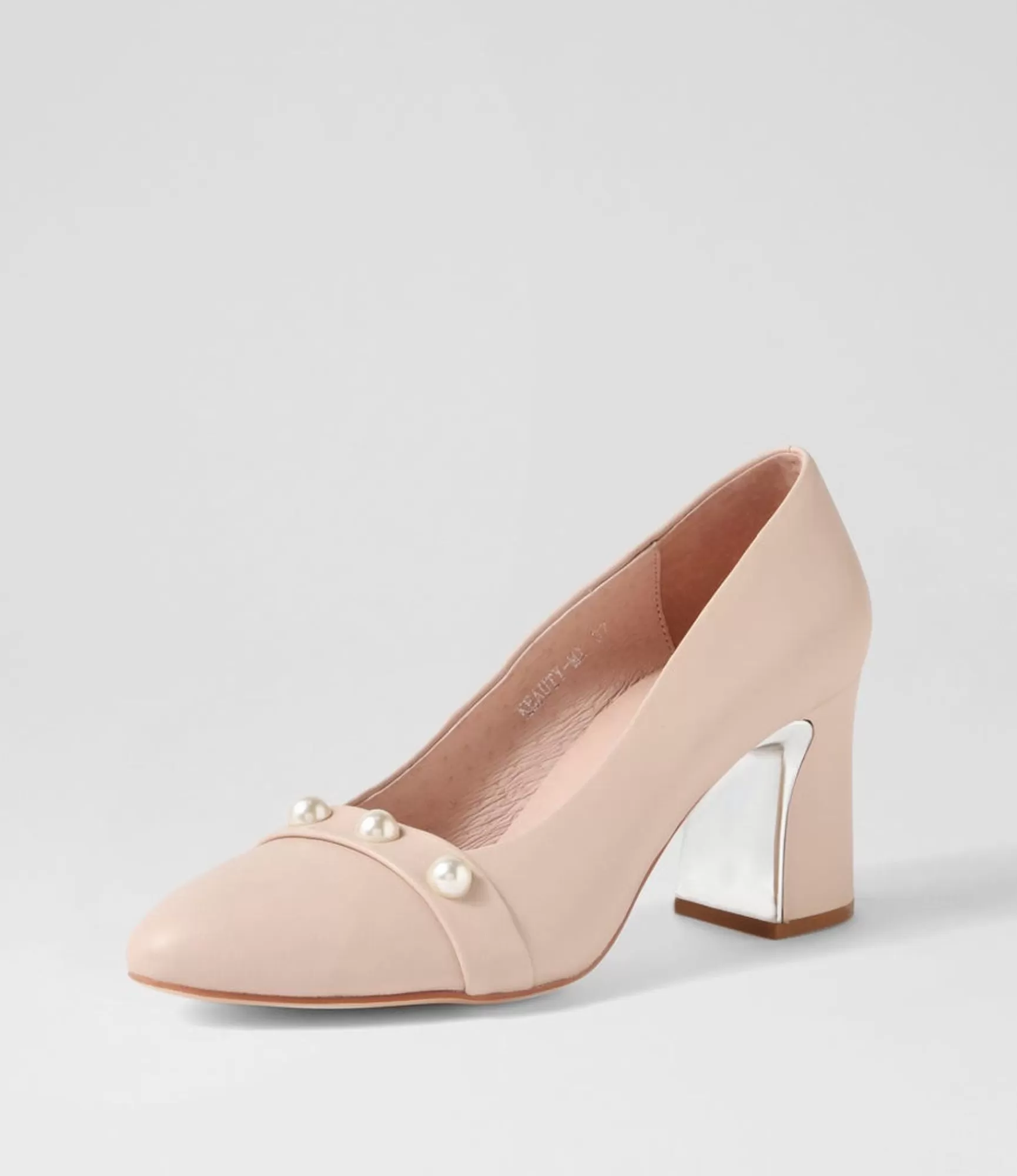 Flash Sale Midas Shoes Keauty Nude Leather Pump Heels