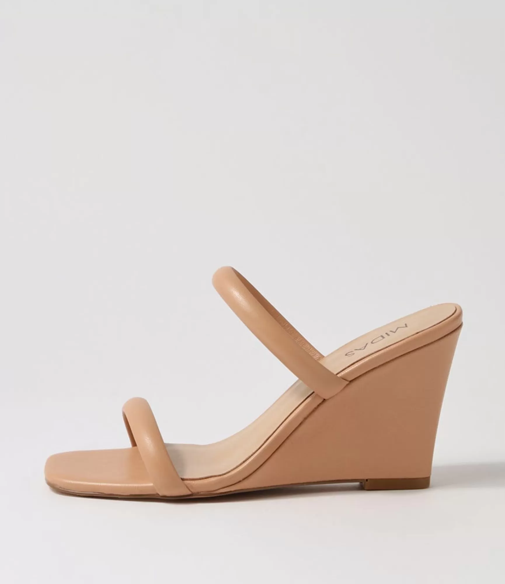 Best Midas Shoes Kimi Nude Leather Slides