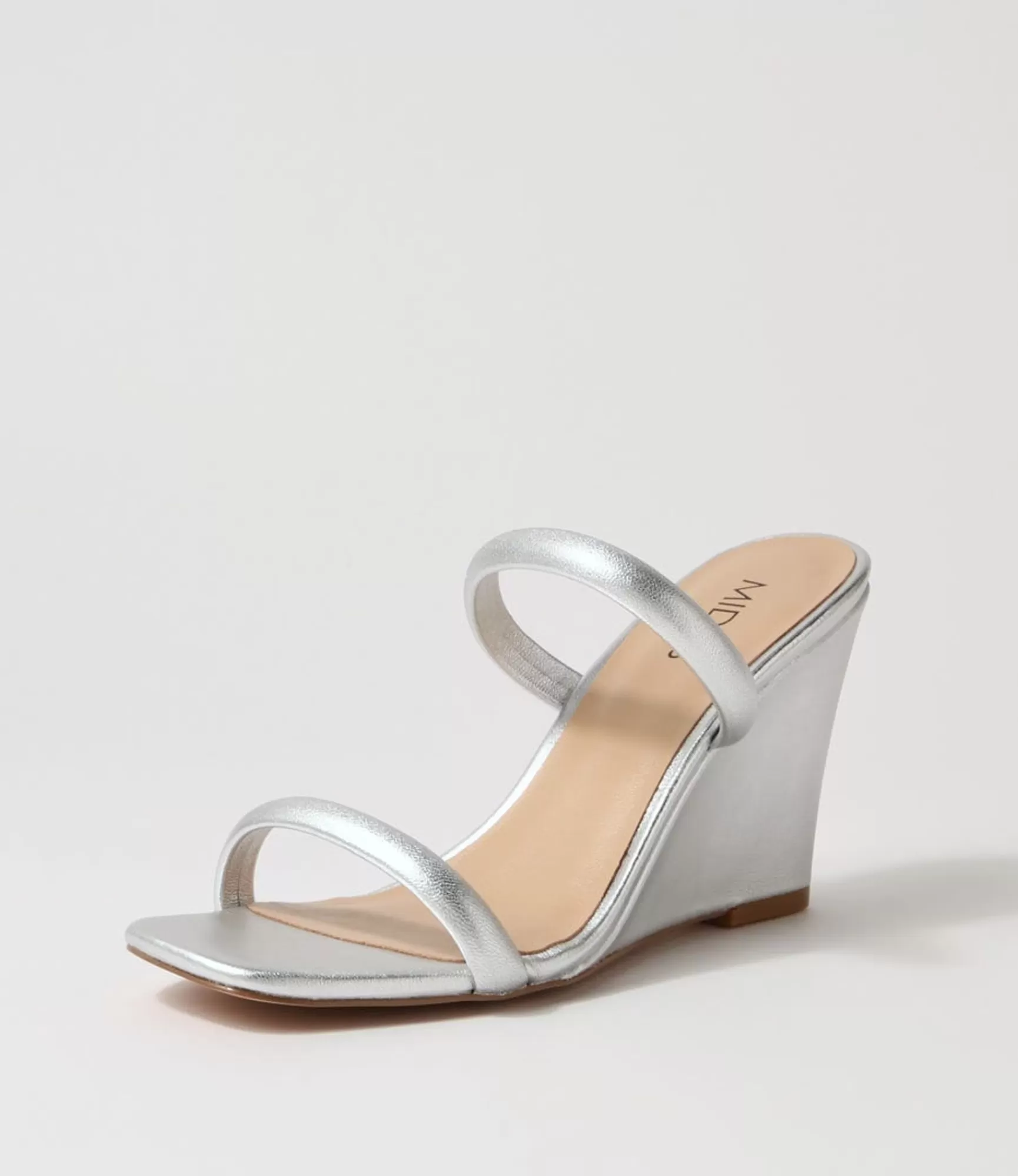 Flash Sale Midas Shoes Kimi Silver Leather Slides