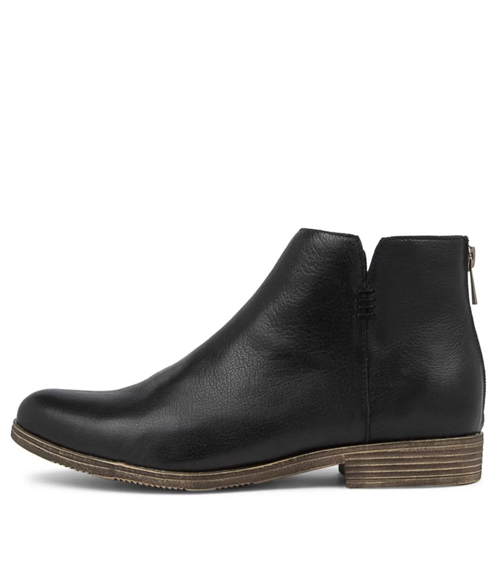 Discount Midas Shoes Kippy Black Leather Ankle Boots