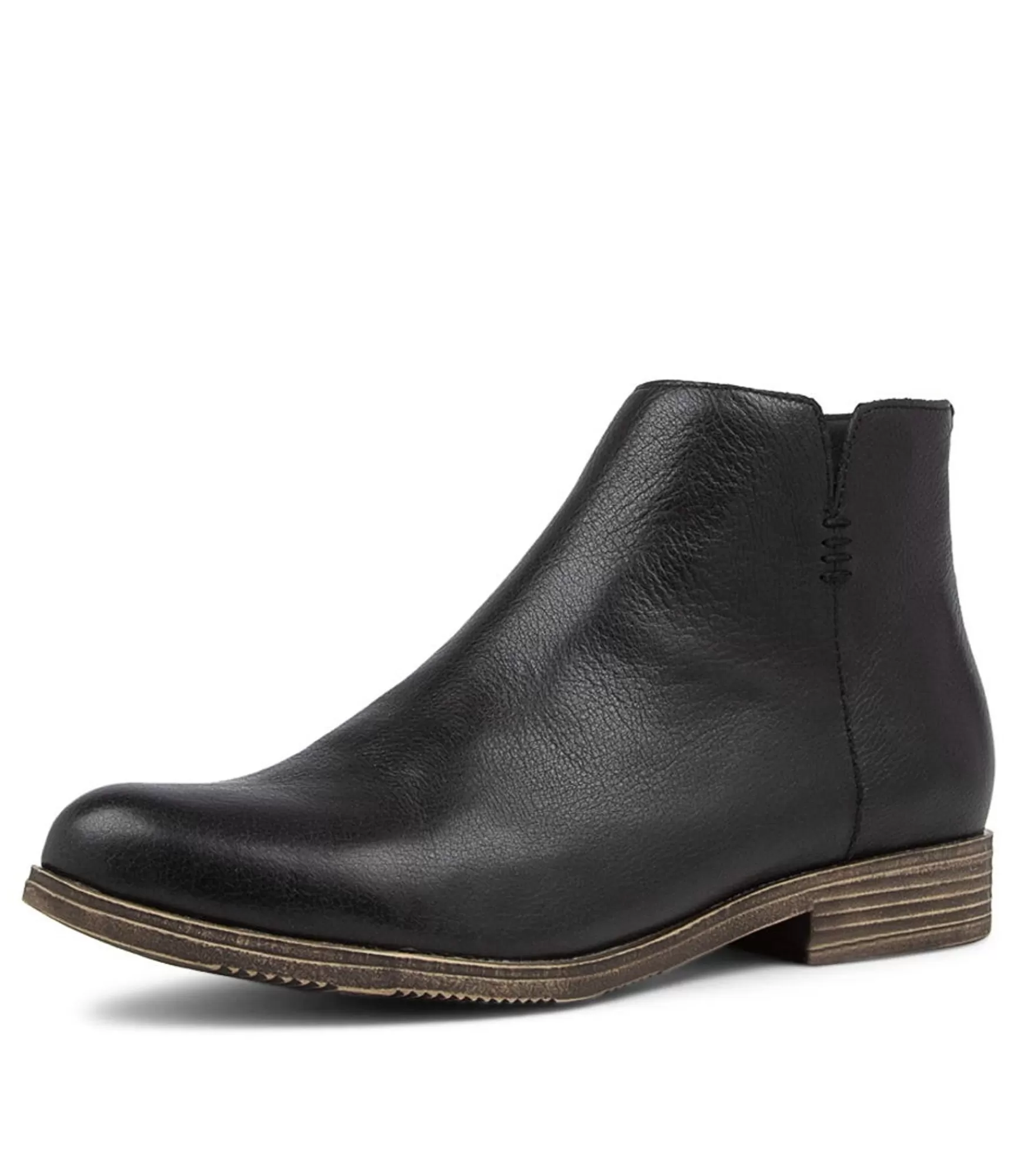 Discount Midas Shoes Kippy Black Leather Ankle Boots