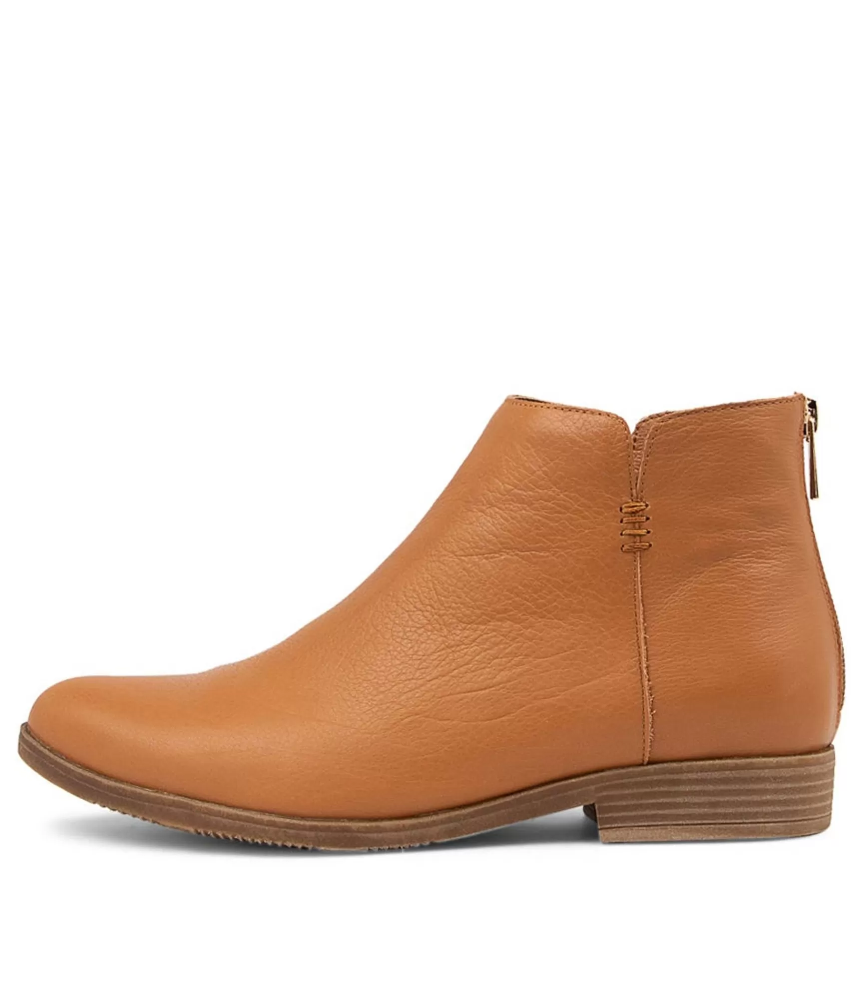 Sale Midas Shoes Kippy Dark Tan Leather Ankle Boots
